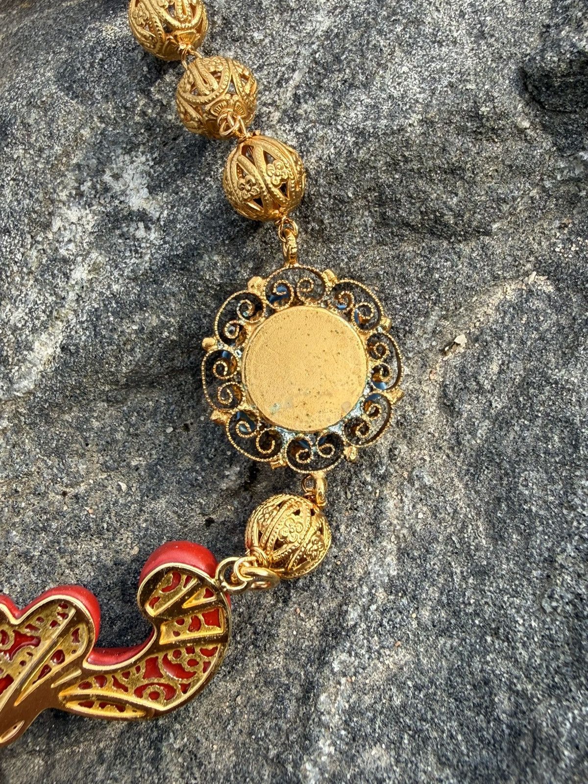 Dolce & Gabbana Dolce & Gabbana Taormina Embellished Pendant Necklace Size ONE SIZE - 12 Thumbnail