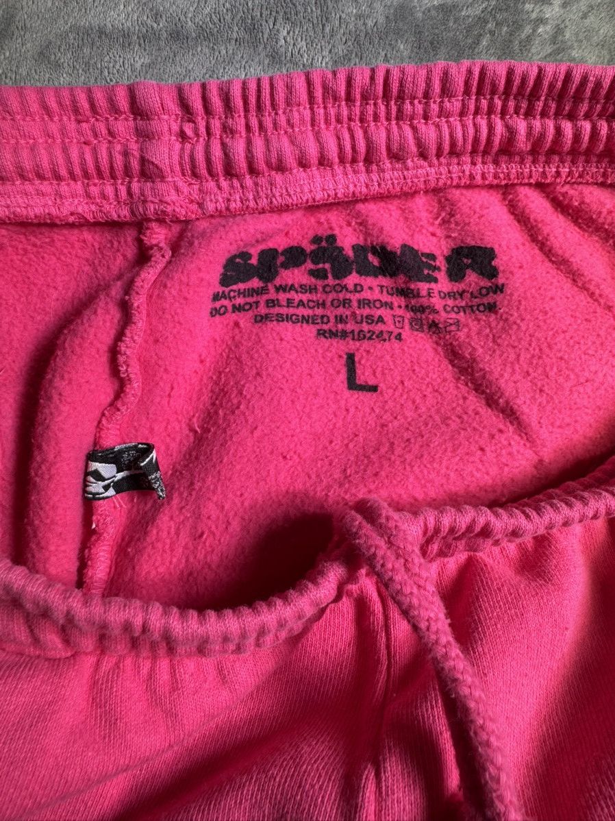 Sp5der Size Large - Sp5der Punk V1 P*nk Sweatpants Young Thug Pink Size US 33 - 7 Thumbnail