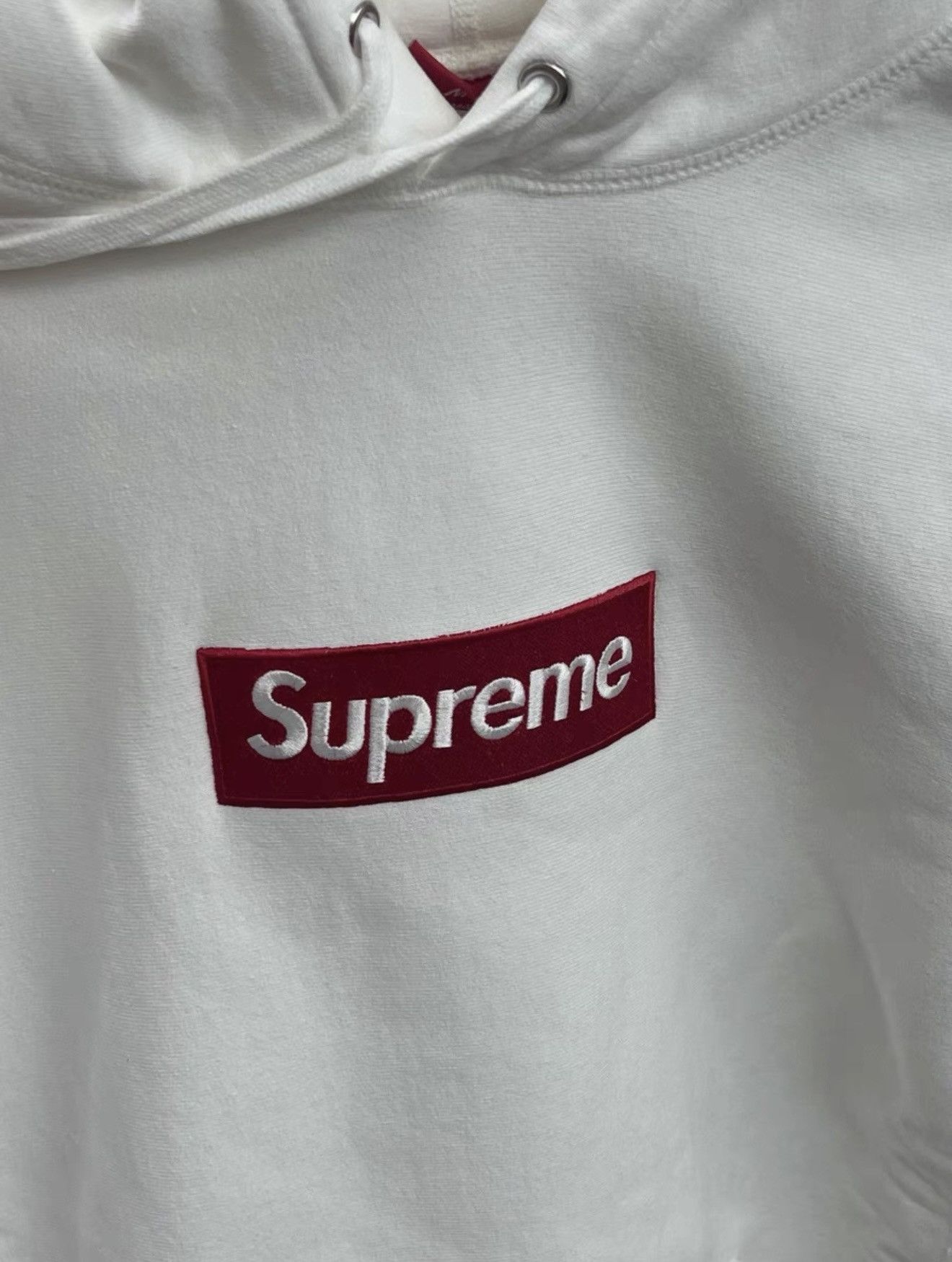 Supreme Supreme fw16 red on white box logo hooded sweatshirt hoodie Size US M / EU 48-50 / 2 - 3 Thumbnail