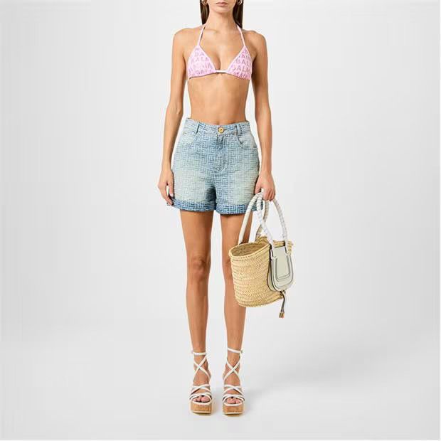 Balmain o1g2r1mq0924 Size: XL / All Over Print Bikini in Pink Size ONE SIZE - 6 Thumbnail