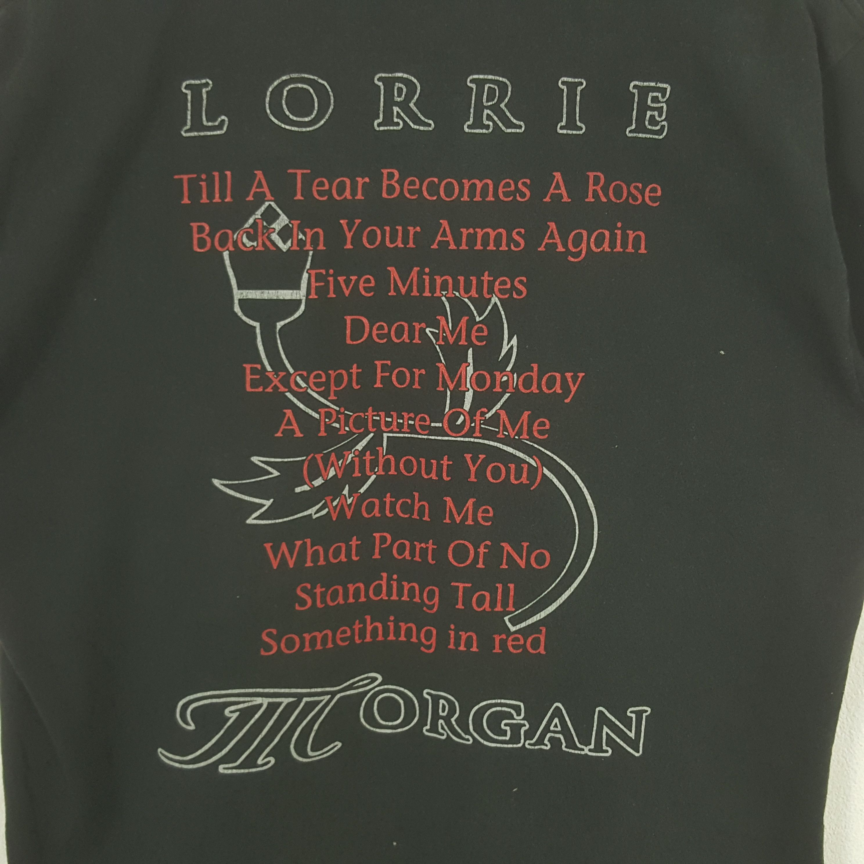 Band Tees Vintage Lorrie Morgan American Solo Singer 90's Tshirt 31 Size US L / EU 52-54 / 3 - 4 Thumbnail