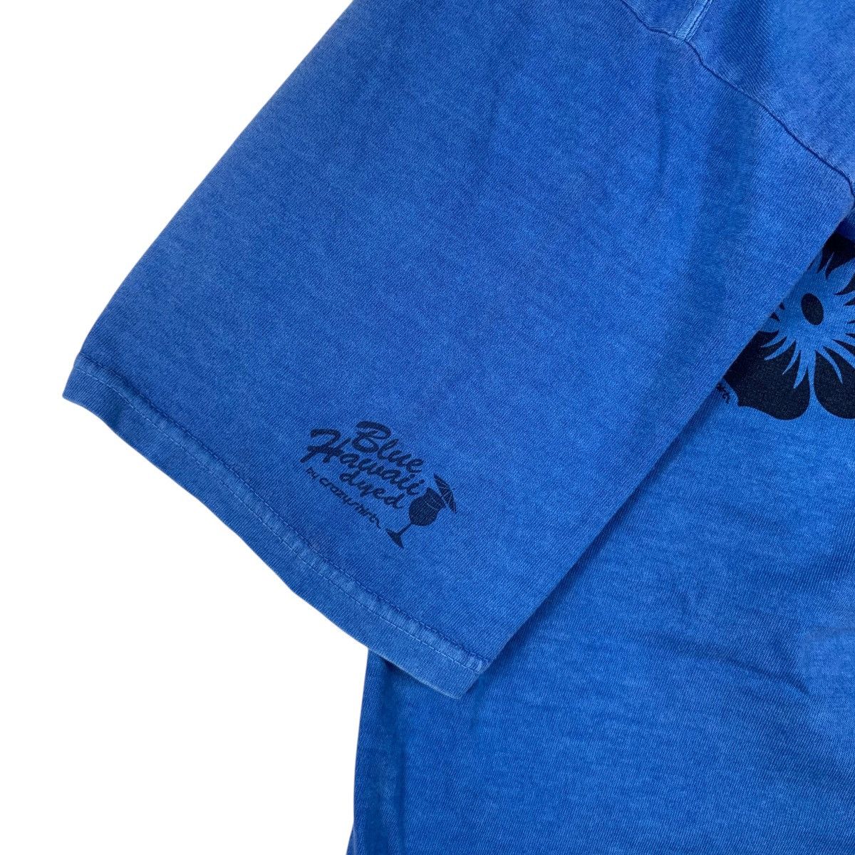 Other Vintage 90’ CRAZY SHIRTS Blue Hawaii Dyed Floral Tee Shirt Size M / US 6-8 / IT 42-44 - 8 Thumbnail