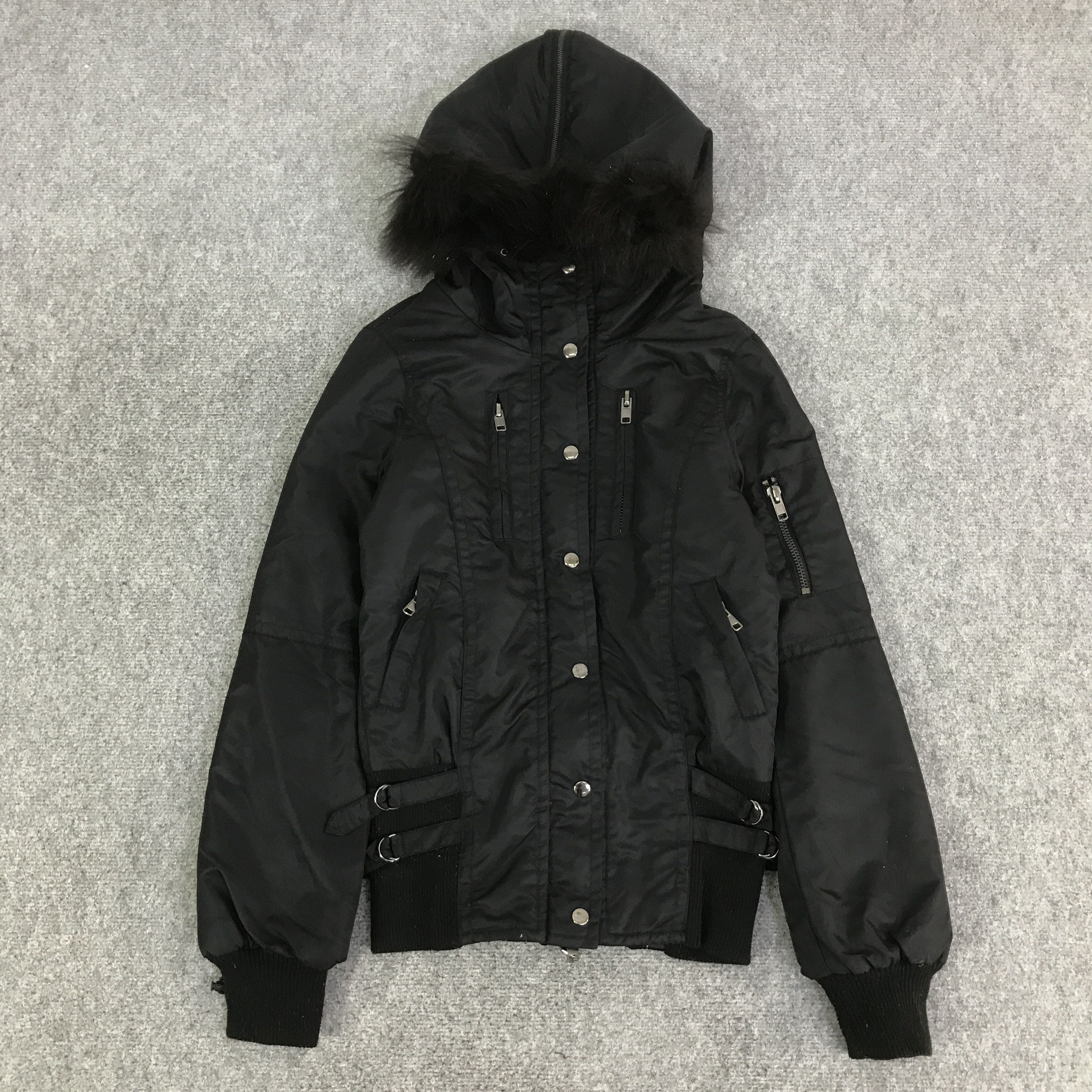 Lip Service LIP SERVICE FUR HOODIE PUNK JACKET K120B5 Size US M / EU 48-50 / 2 - 1 Thumbnail