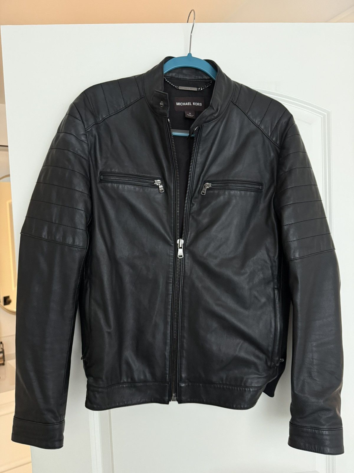 Michael Kors Michael Kors Leather Jacket Size US M / EU 48-50 / 2 - 1 Thumbnail