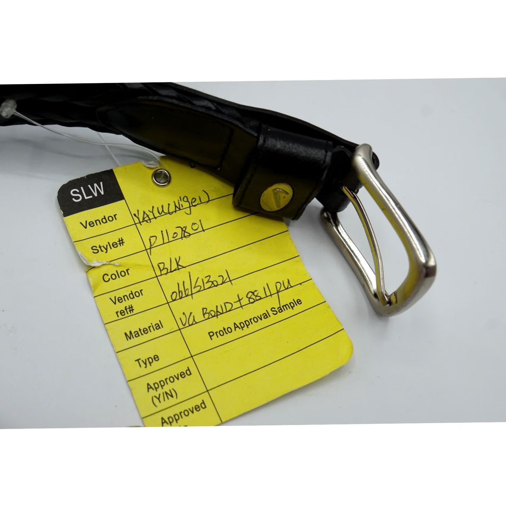 Nike VINTAGE Nike Golf Women's Swoosh Oval Braided Belt Black 1-1/8" width 42" overall Womens Size ONE SIZE - 4 Thumbnail