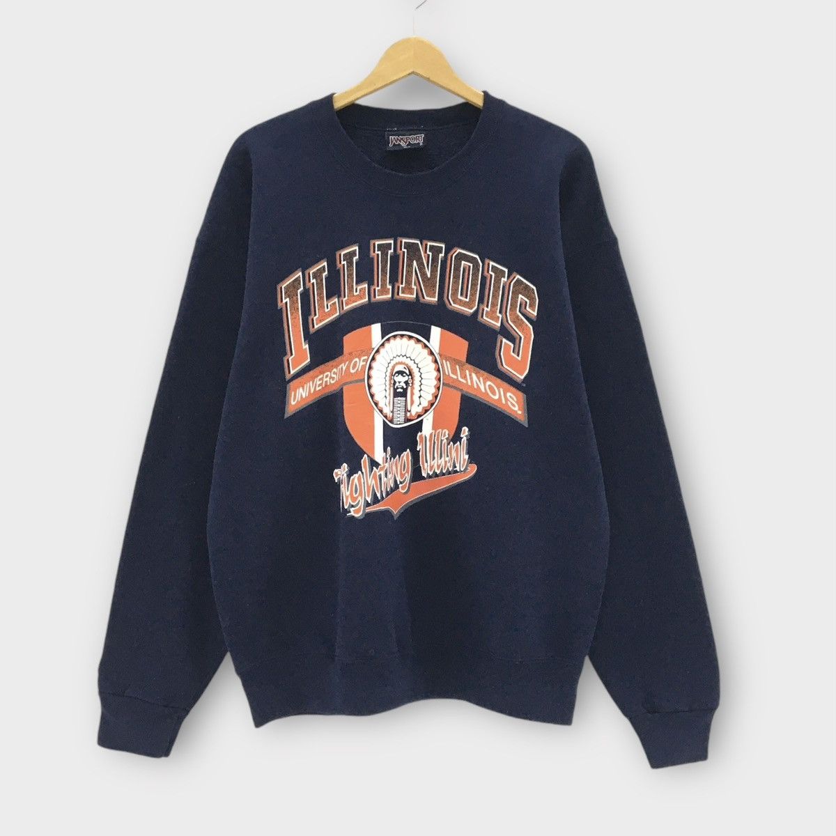 Jansport Vintage 90s Jansport University Of Illinois Crewneck Size US L / EU 52-54 / 3 - 1 Thumbnail