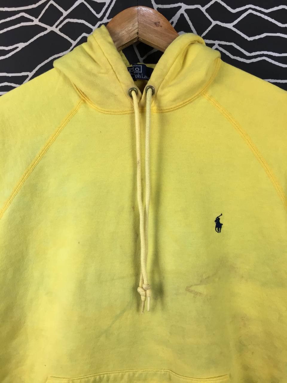 Polo Ralph Lauren Vtg Distressed Polo Ralph Lauren Pony Logo Pullover Hoodie Size US M / EU 48-50 / 2 - 3 Thumbnail