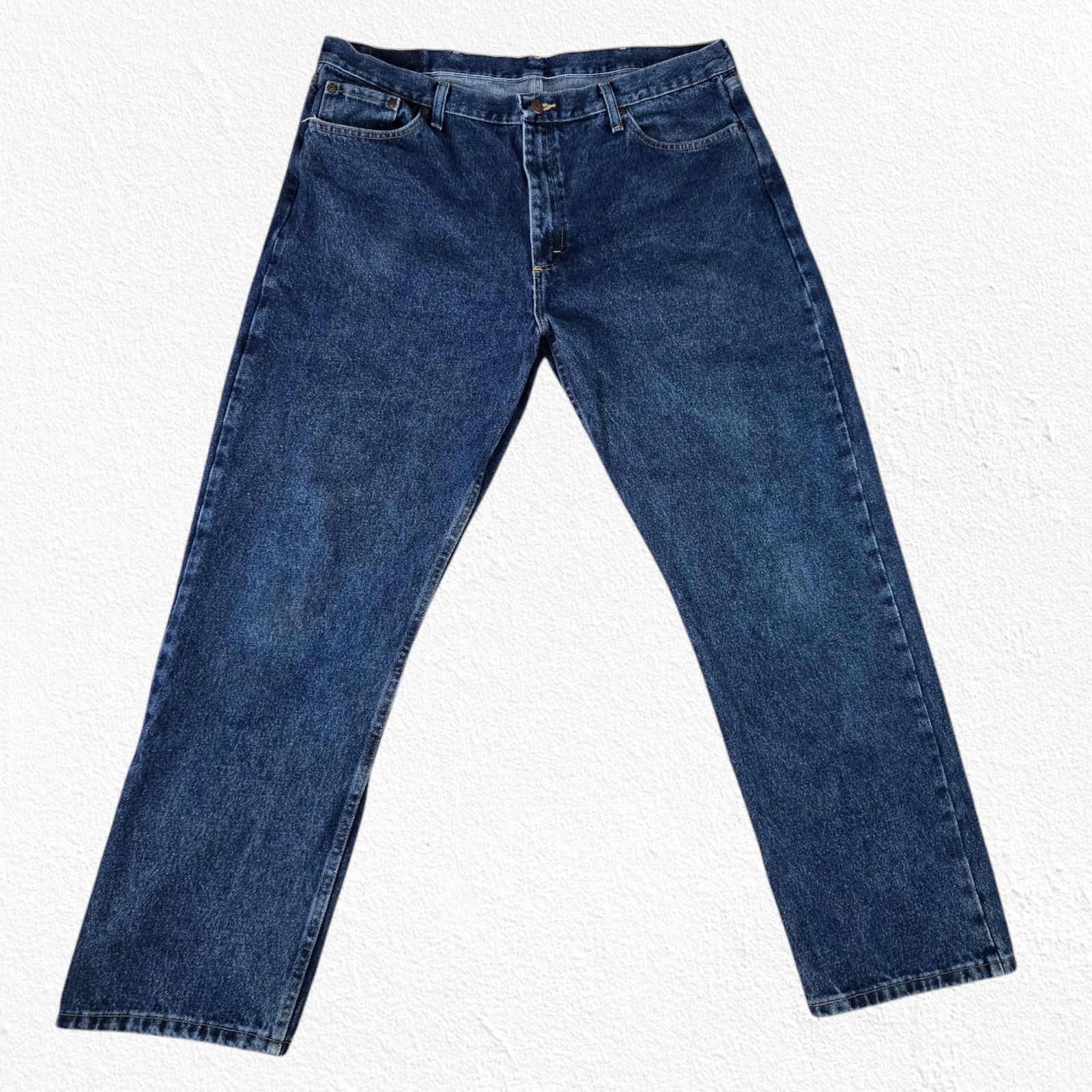 Wrangler 90s Wrangler Dark Wash Relaxed Straight Jeans Size 40 x 32 Size US 40 / EU 56 - 3 Thumbnail