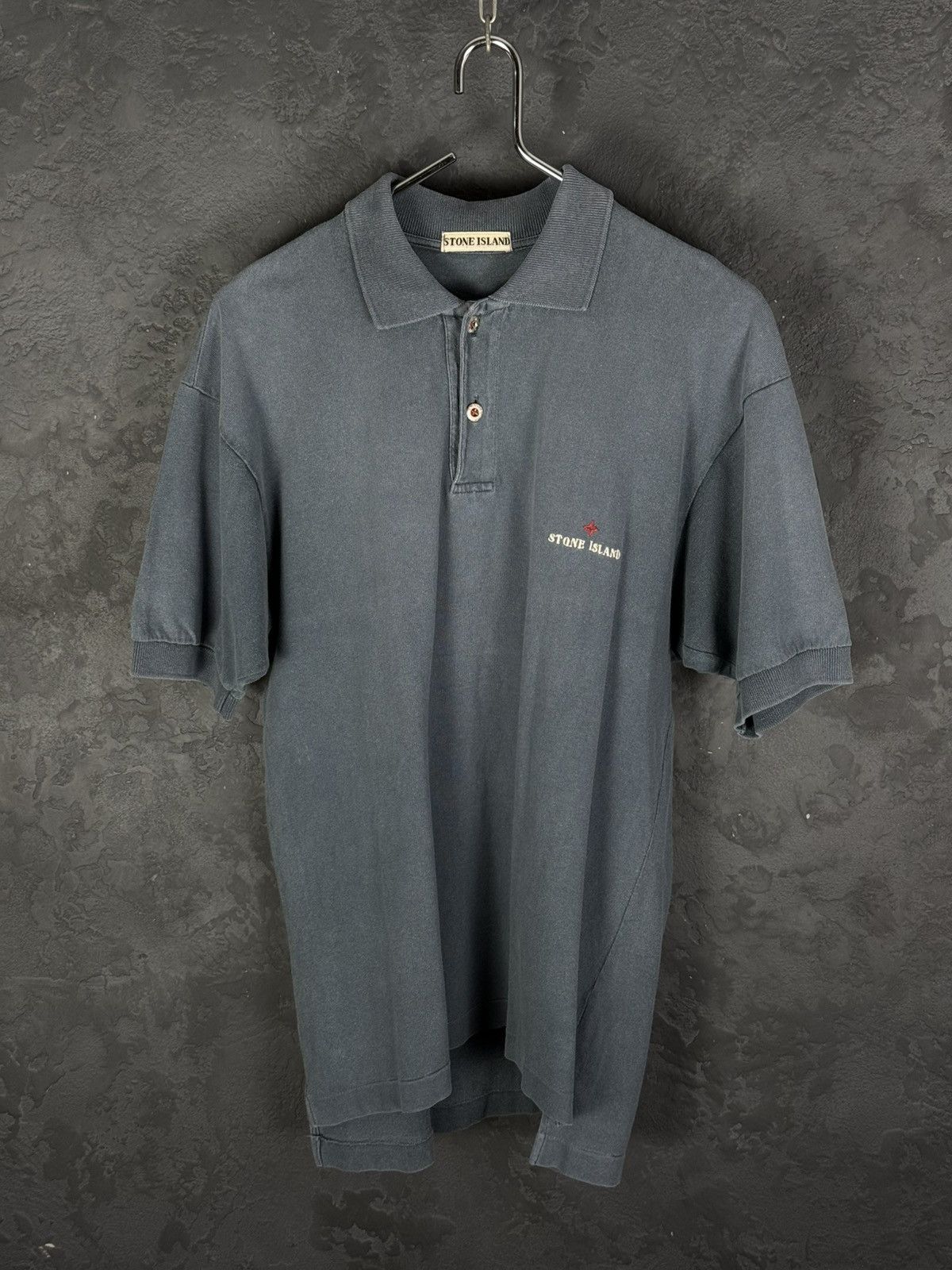 Vintage Stone Island 80's Marina Compass Vintage Cotton Polo Shirt Size US M / EU 48-50 / 2 - 1 Thumbnail