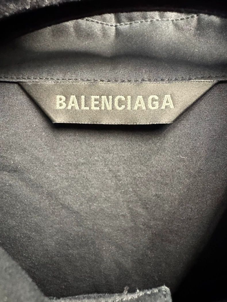 Balenciaga Balenciaga Letter Logo Oversized Shirt Jacket-2506 Size US M / EU 48-50 / 2 - 3 Thumbnail