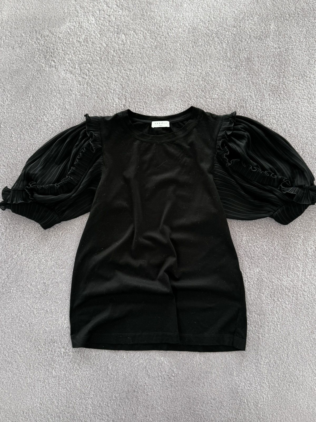 Sandro Sandro Luxury Y2K 00s Aesthetic T-Shirt Blouse Size M / US 6-8 / IT 42-44 - 1 Thumbnail