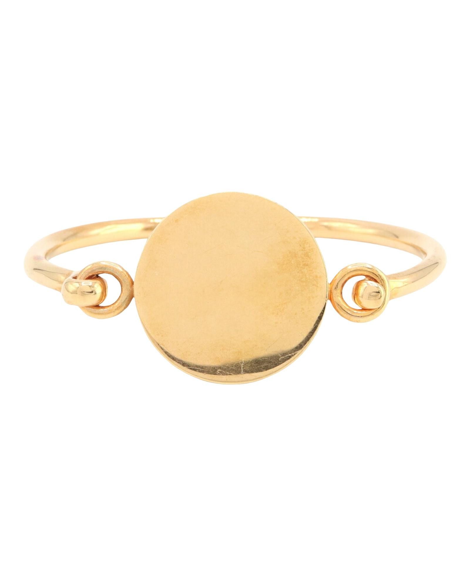 image of Celine Gold Metal Bangle, Women's