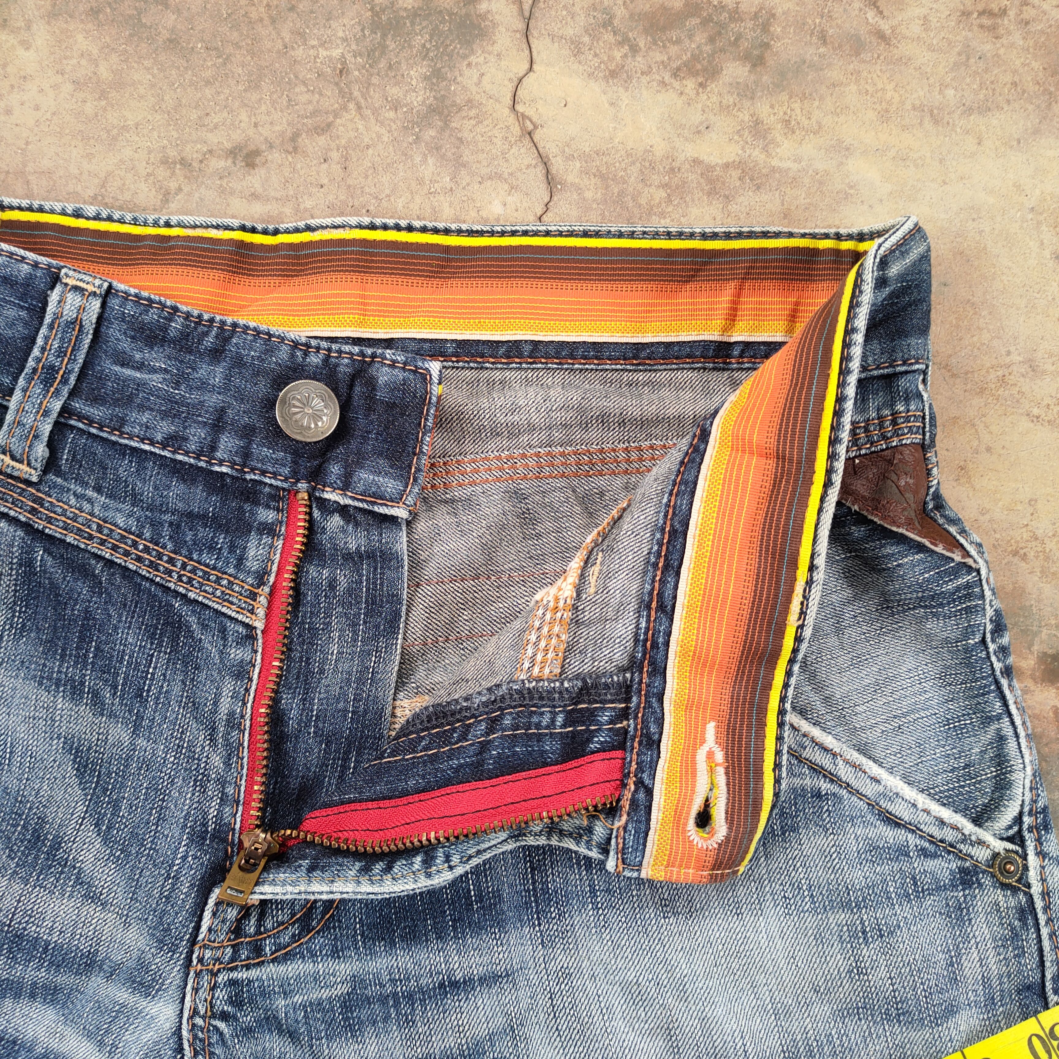 Edwin VINTAGE EDWIN BLUE TRIP DISTRESSED FADED JEANS PANTS Size US 34 / EU 50 - 10 Thumbnail