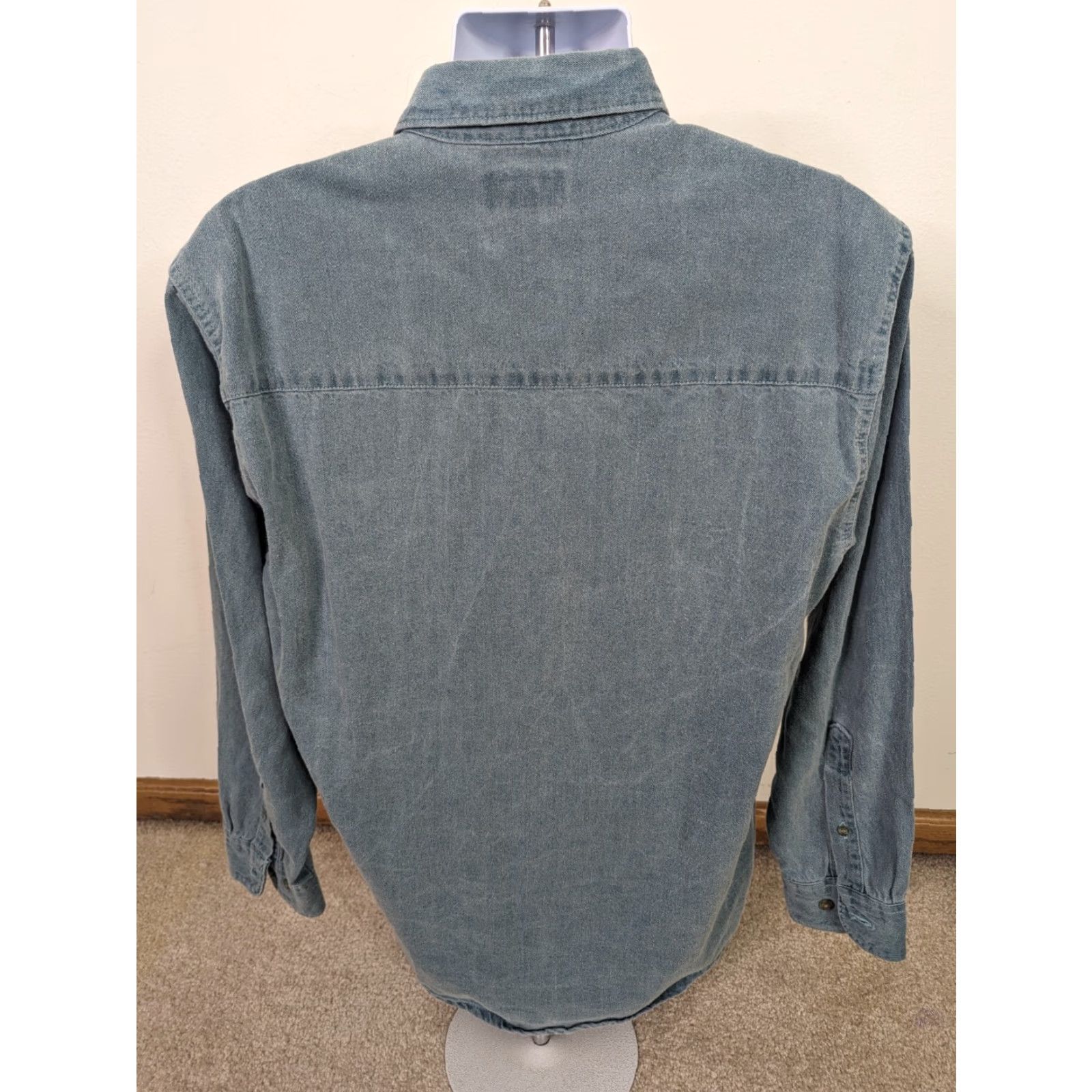 Denime VINTAGE Stugis Rally Denim Long Sleeve Shirt Motorcycle Men’s Medium L6M Size US M / EU 48-50 / 2 - 3 Thumbnail