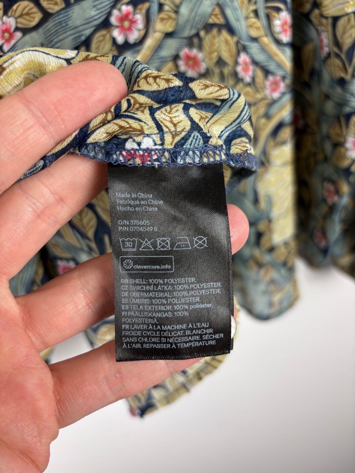 H&M Morris & Co x H&M Floral Chiffon Blouse Multicolor US 6 Size M / US 6-8 / IT 42-44 - 9 Thumbnail