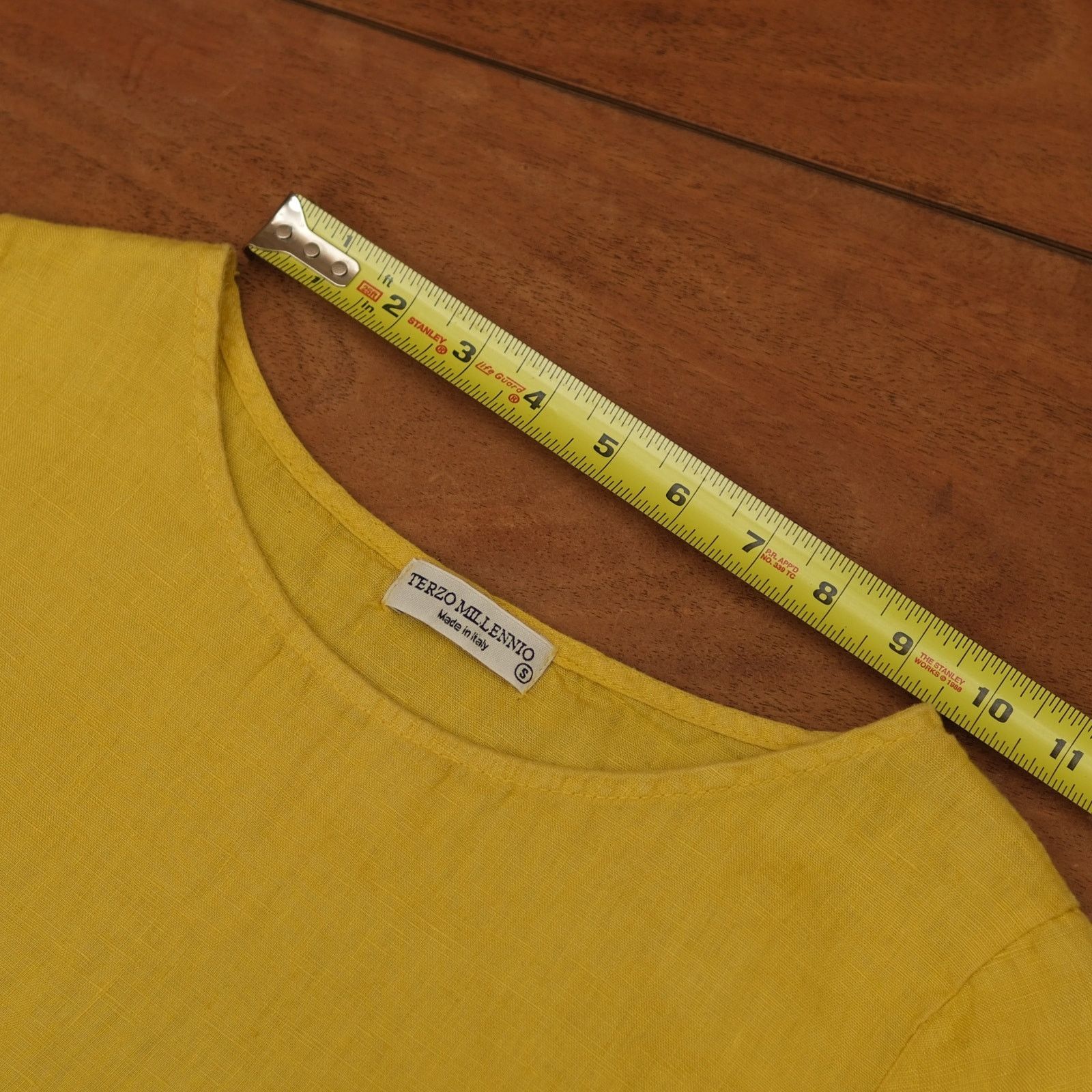 Other Terzo Millennio - Made in Italy - Women's Linen Top - Small Size S / US 4 / IT 40 - 6 Thumbnail