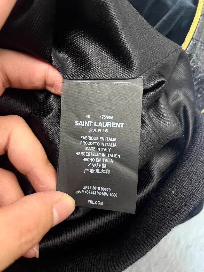 Saint Laurent Paris Saint Laurent SLP16FW Fashion Palace Velvet Salmon Jacket-2 Size US M / EU 48-50 / 2 - 6 Thumbnail