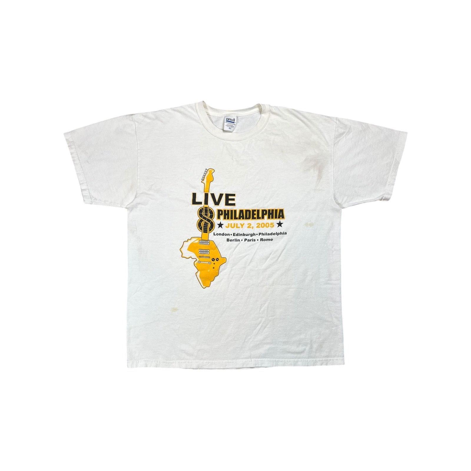 Anvil × Band Tees × Vintage Vintage 2005 Live Aid Philadelphia band festival tee (XL) Size US XL / EU 56 / 4 - 1 Thumbnail