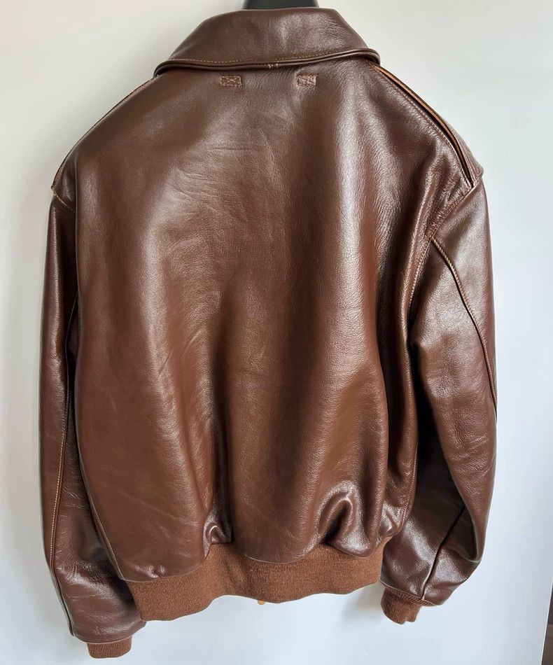 The Real McCoy's The Real McCoys Size44 The s A2 Leather Jacket Size US M / EU 48-50 / 2 - 2 Thumbnail