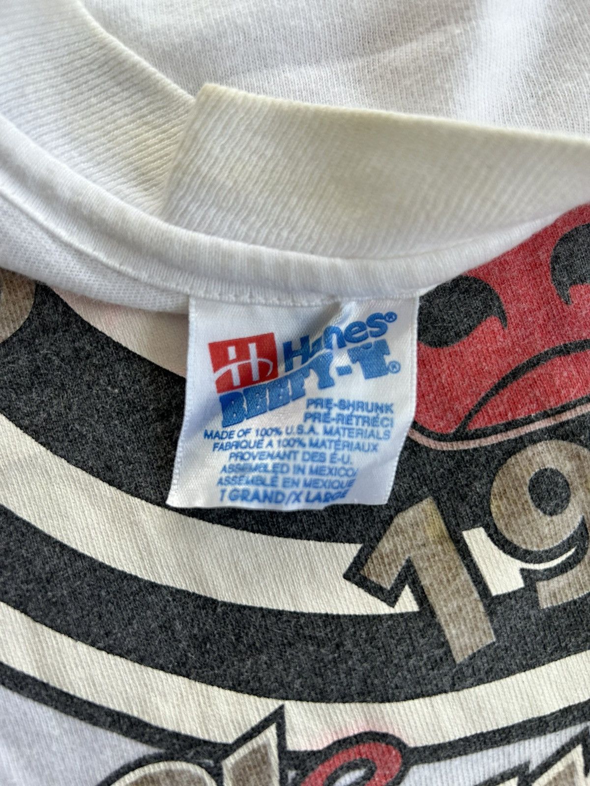 NBA Chicago Bulls Longsleeve Fronthit White Vintage Size US L / EU 52-54 / 3 - 6 Thumbnail