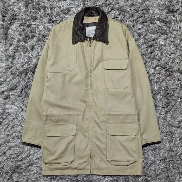 Coach Vintage Made In USA Coach Trim Leather Plain Zipper Jacket Size US S / EU 44-46 / 1 - 1 Thumbnail