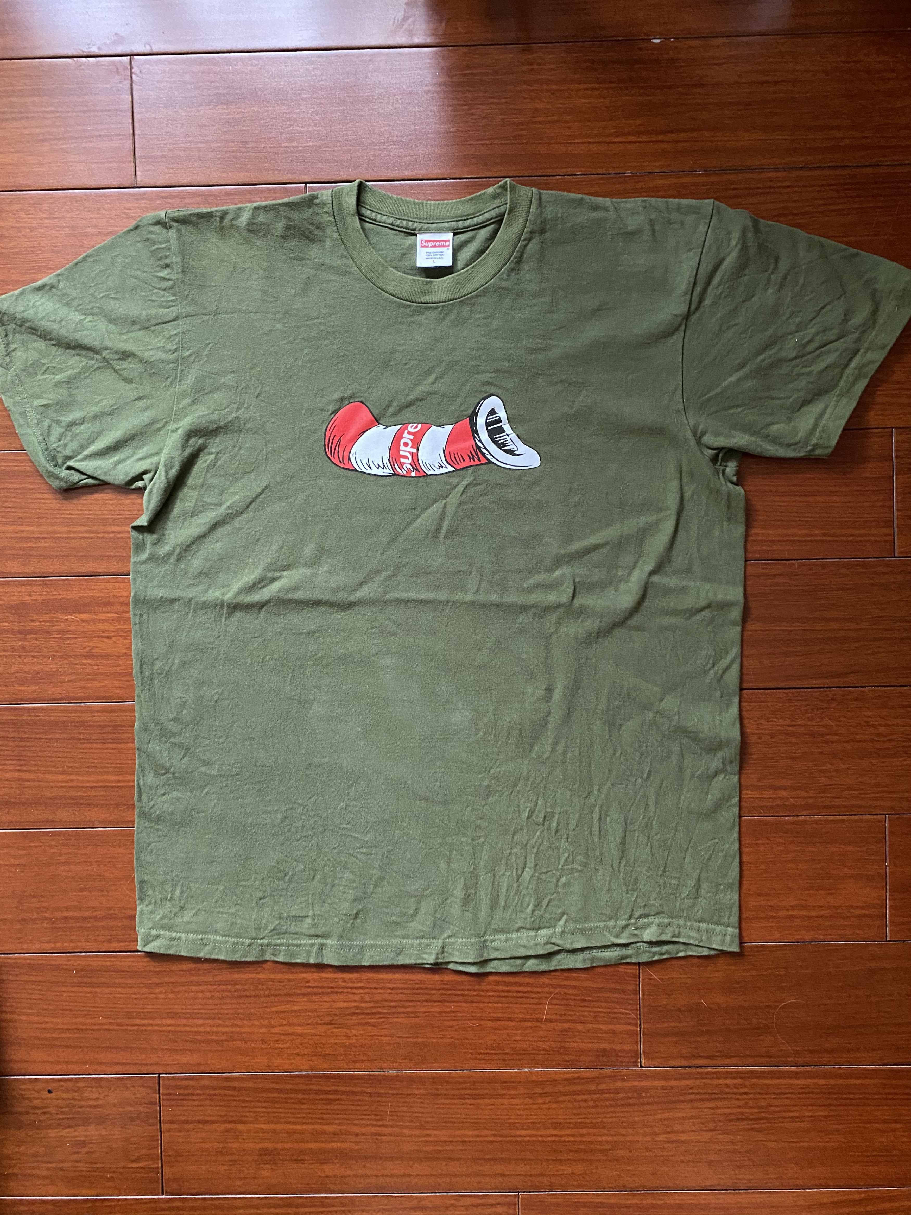 Supreme Supreme Cat in the Hat T-shirt Size US L / EU 52-54 / 3 - 1 Thumbnail
