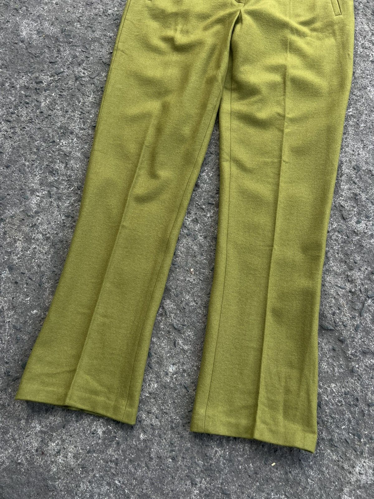 Miu Miu Miu miu FW/99 - Boiled Wool Utility Trouser - Moss Green Size 27" / US 4 / IT 40 - 4 Thumbnail