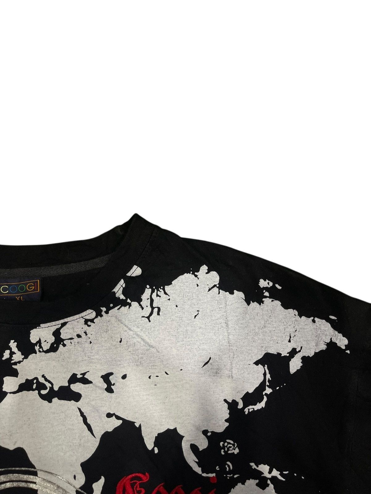 Coogi RARE Coogi World Map Clock Overprint Tee Size US L / EU 52-54 / 3 - 5 Thumbnail