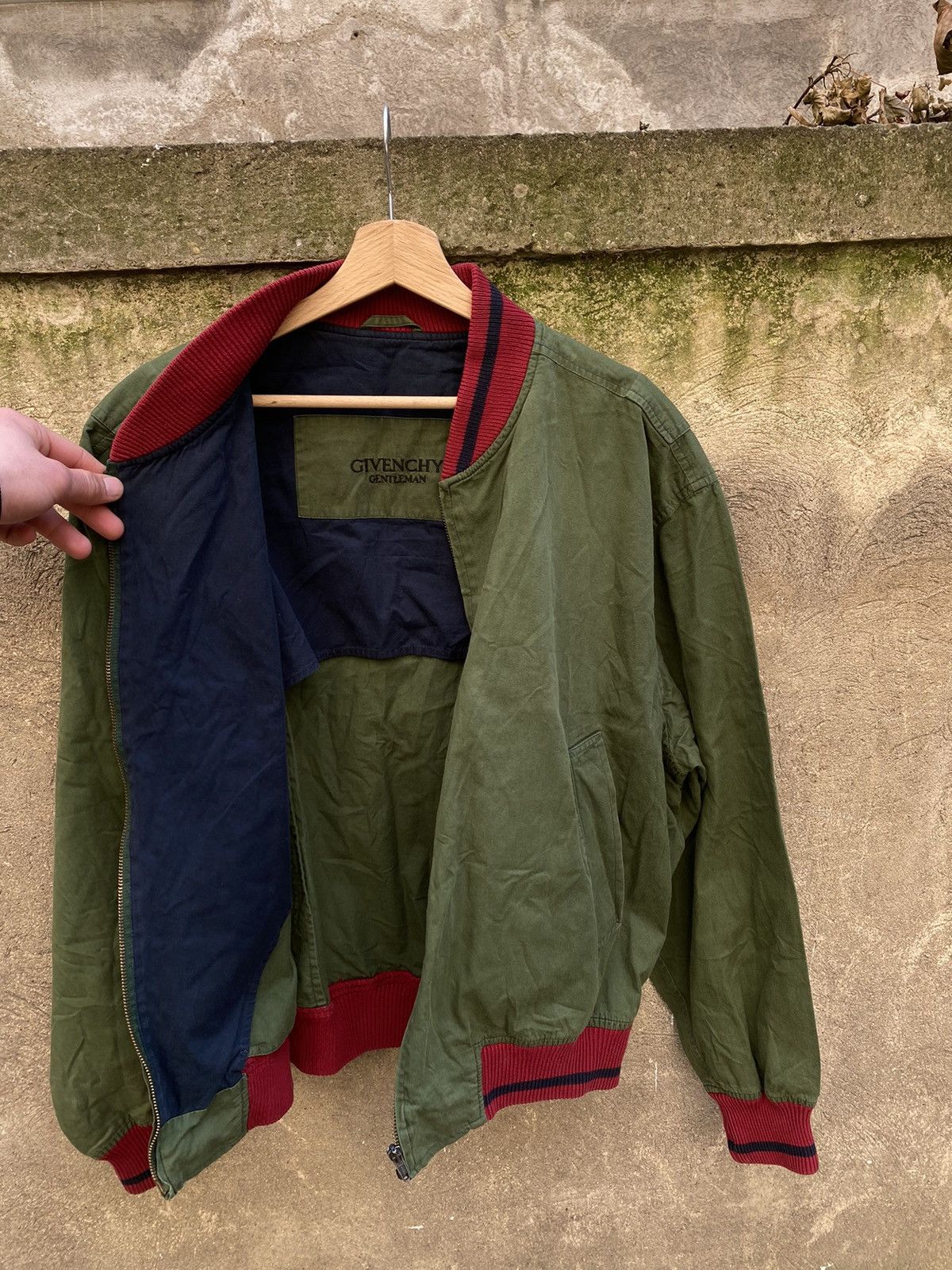 Givenchy × Vintage Vintage 80s Givenchy Gentleman Bomber Size US XXL / EU 58 / 5 - 5 Thumbnail