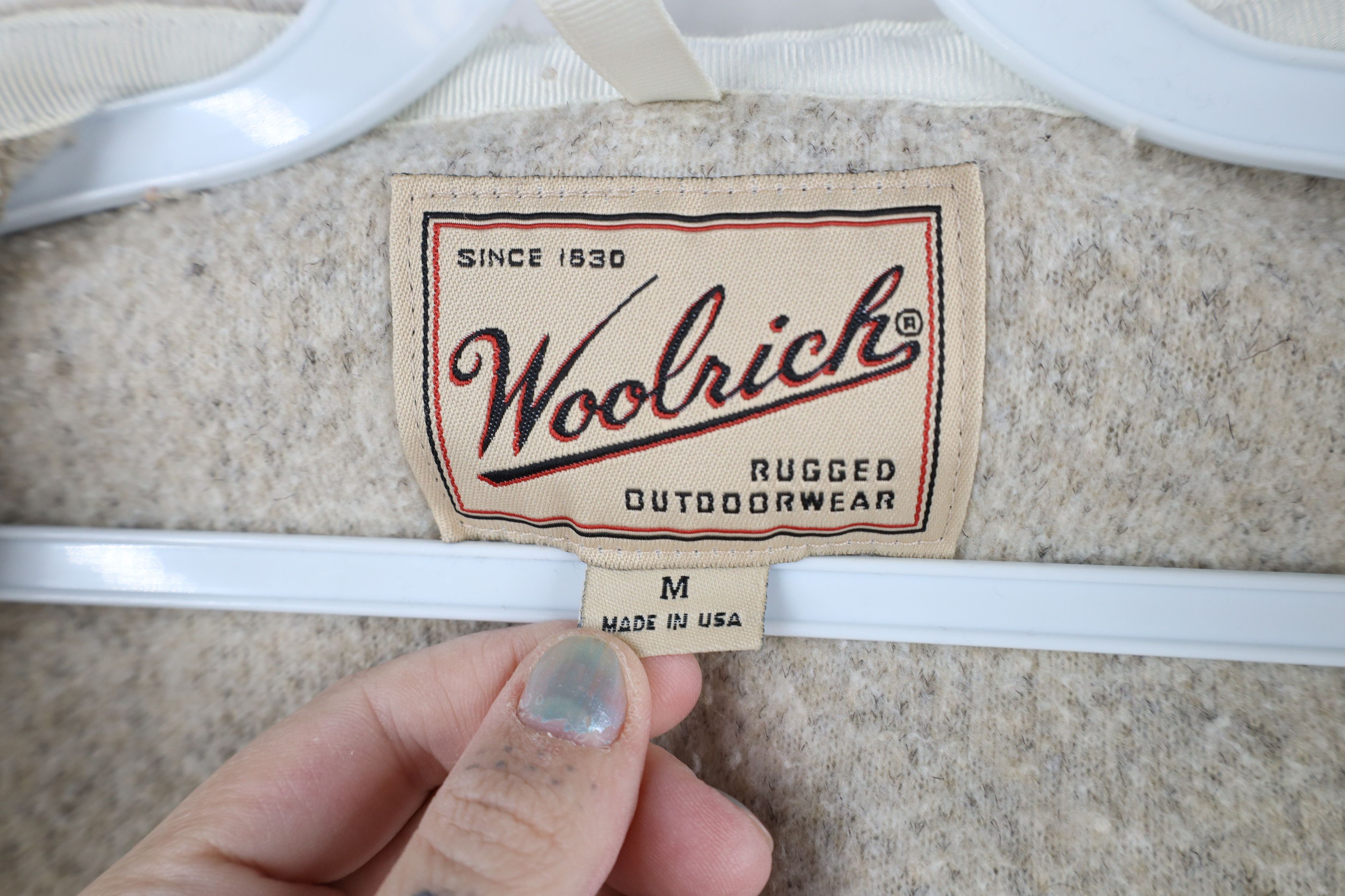 Vintage × Woolrich Woolen Mills Vintage 90s Woolrich Womens Full Zip Hooded Jacket USA Size M / US 6-8 / IT 42-44 - 8 Thumbnail