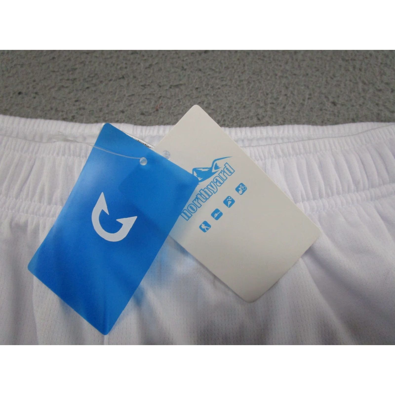 Vintage North Yard Athletic Shorts Mens White Lightweight Unlined Size L Active NEW Read Size US 33 - 2 Thumbnail