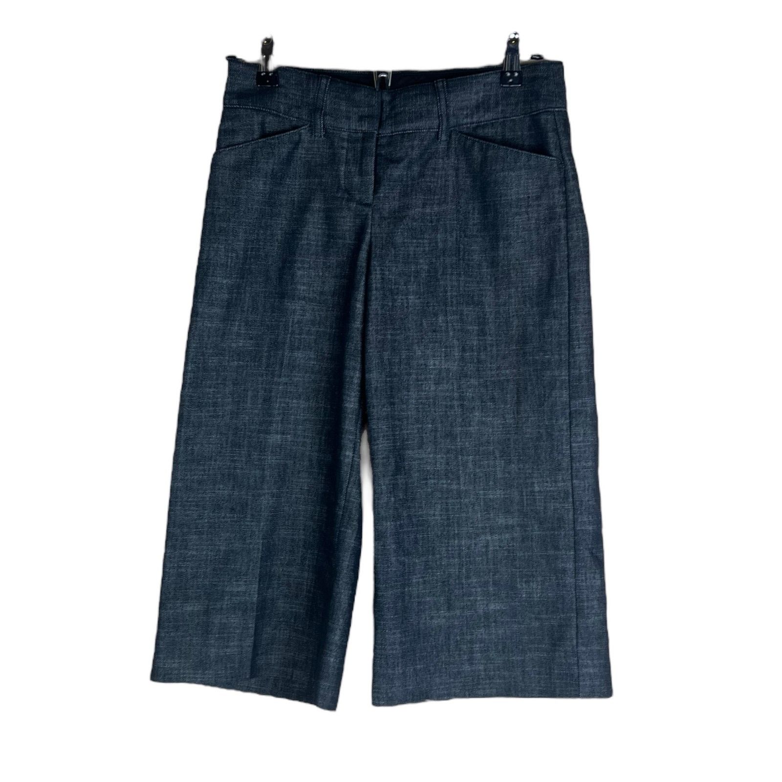 Express Express | Vintage Y2K Denim Trouser Pants Gaucho Editor Size 25" / US 0 / IT 36 - 7 Thumbnail