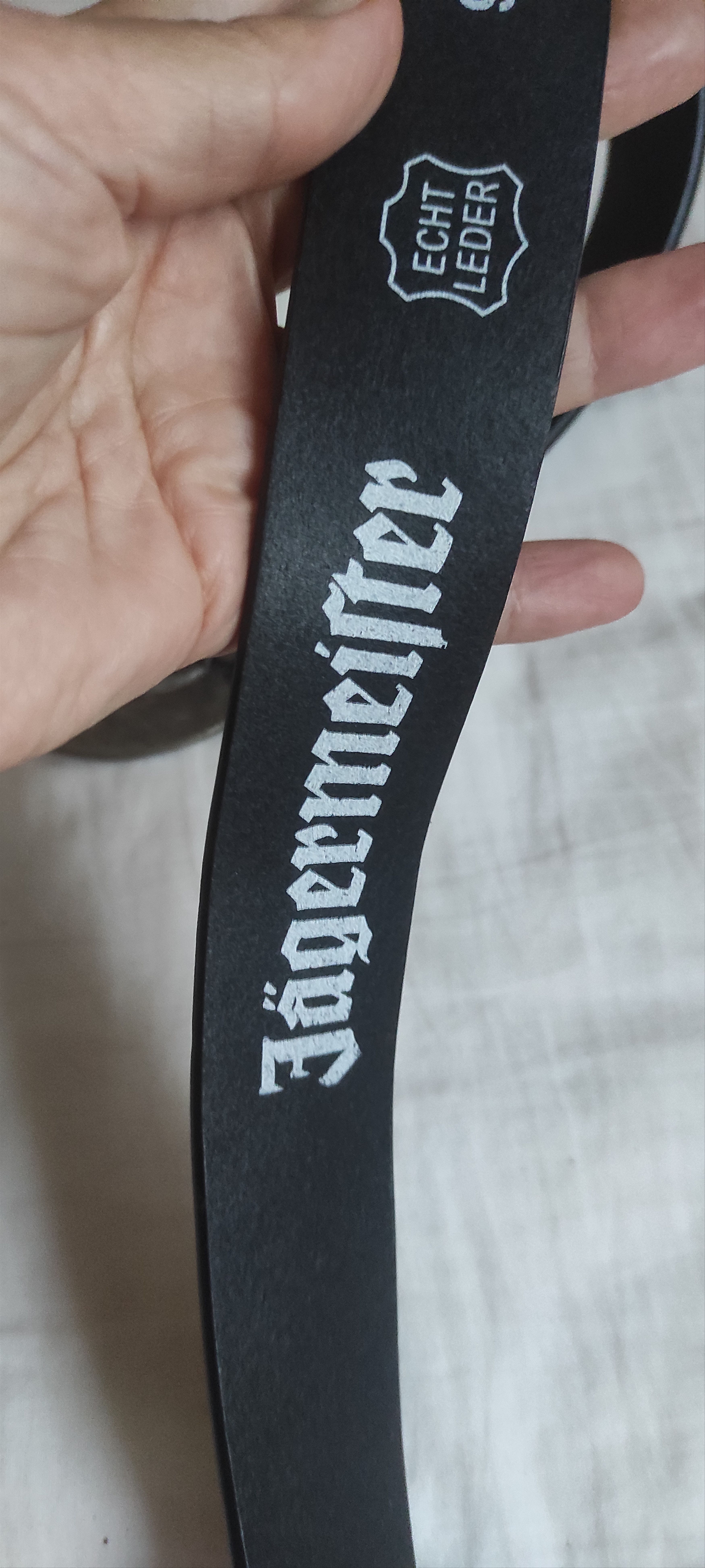 Jagermeister Classic Jagermeister Logo Belt in Black Leather - 95cm Size ONE SIZE - 9 Thumbnail