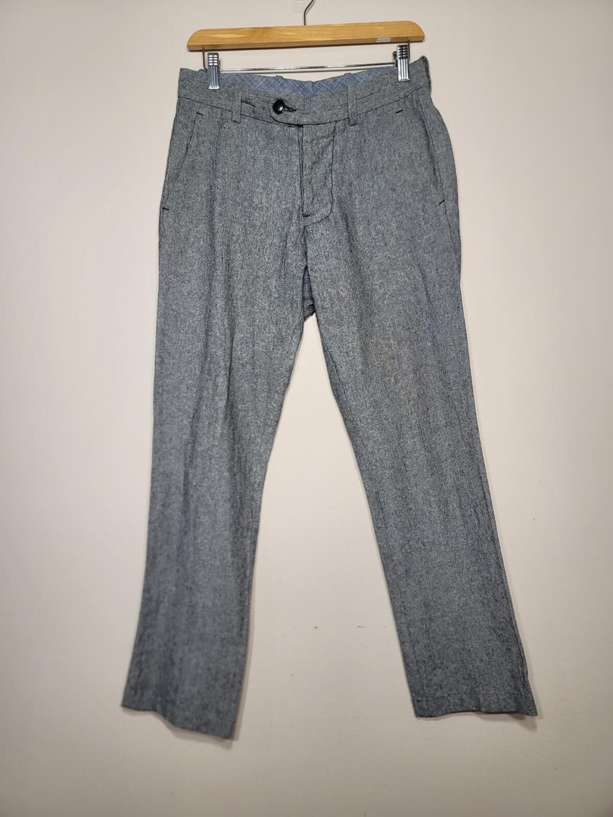 Gustin Gustin Grey Herringbone Pant Sz 29/30 Quiet Lux Minimalist Size 36R - 9 Thumbnail
