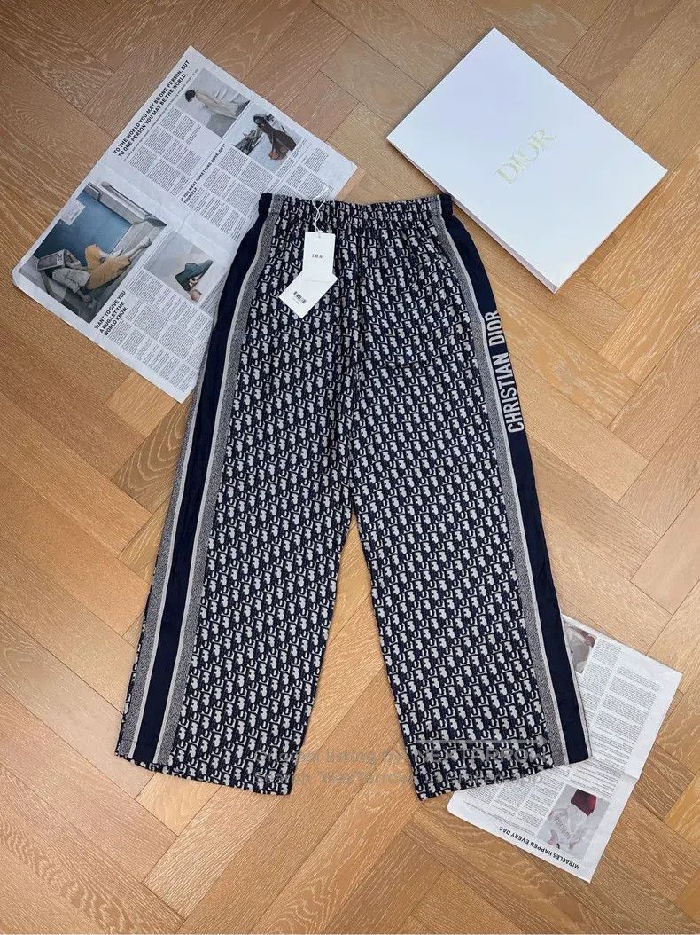 Dior Dior Printed mid-waist elastic straight casual pants Size 42" / US 20 - 2 Thumbnail
