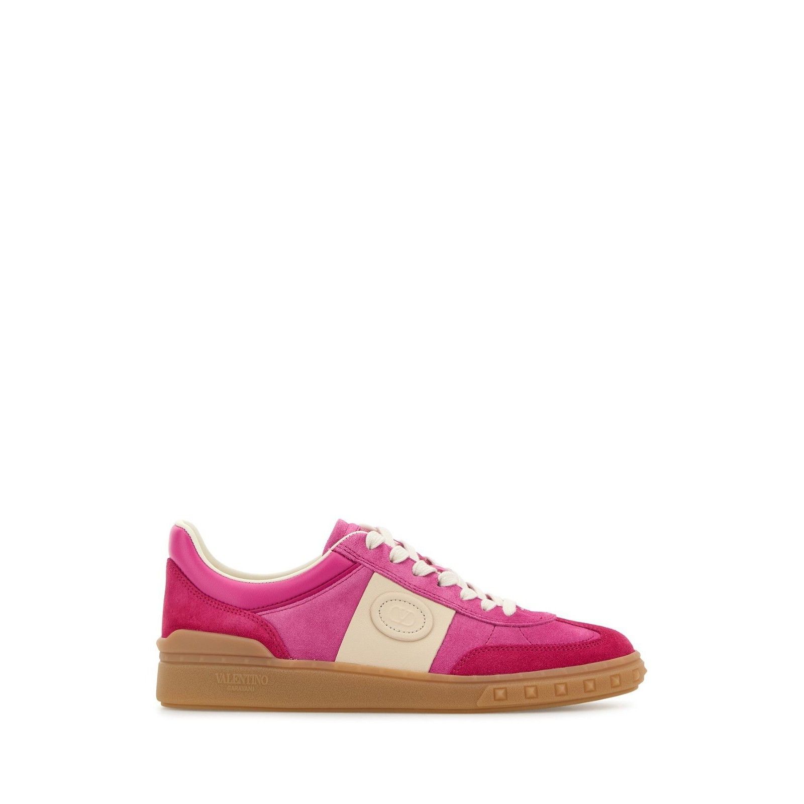 VALENTINO GARAVANI Upvillage Pink Suede Sneakers New & Authe