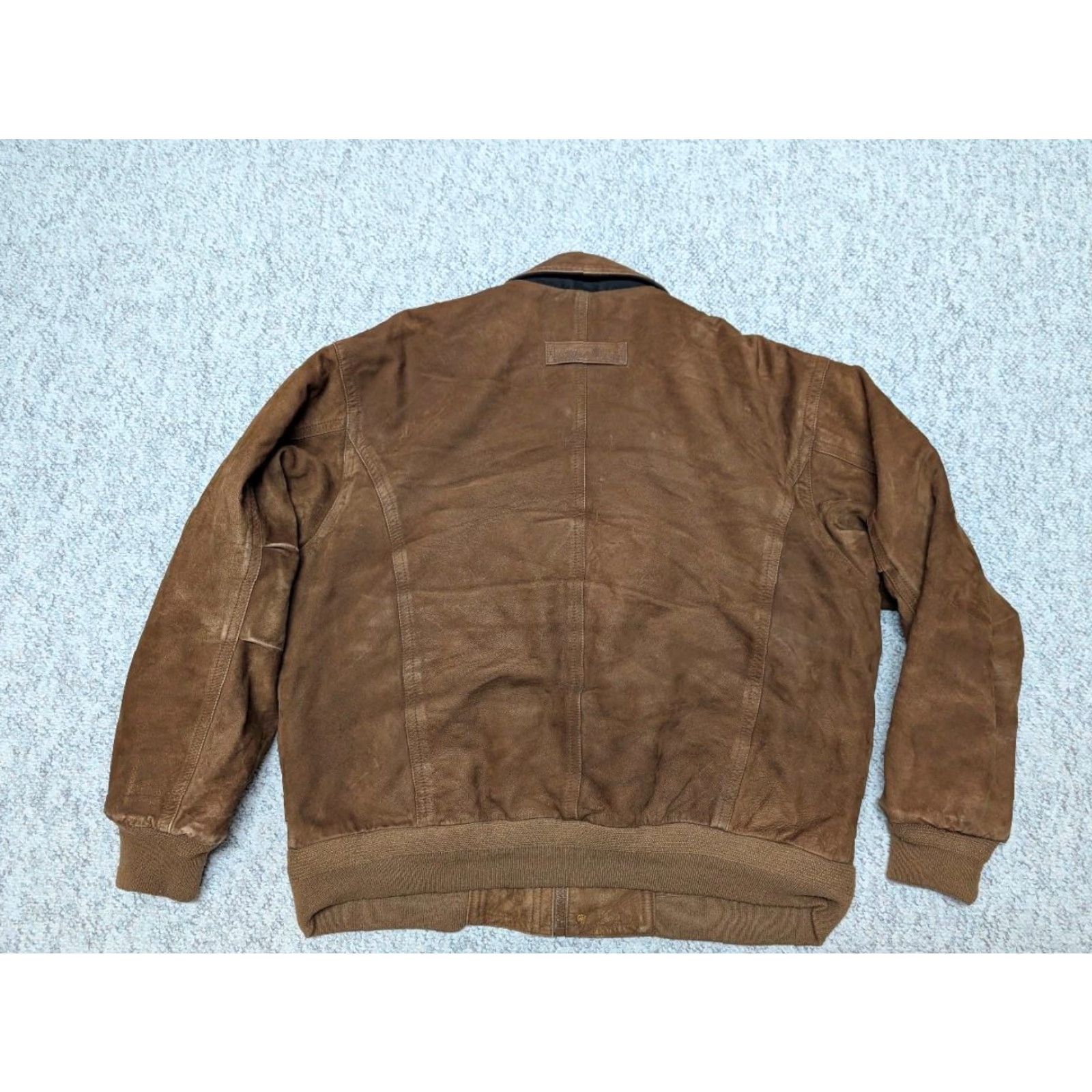 Vintage VINTAGE Cabela's bomber jacket Leather Suede Cowhide XL Brown Mens Jacket 46-48 Flight Flyers Size US XL / EU 56 / 4 - 3 Thumbnail