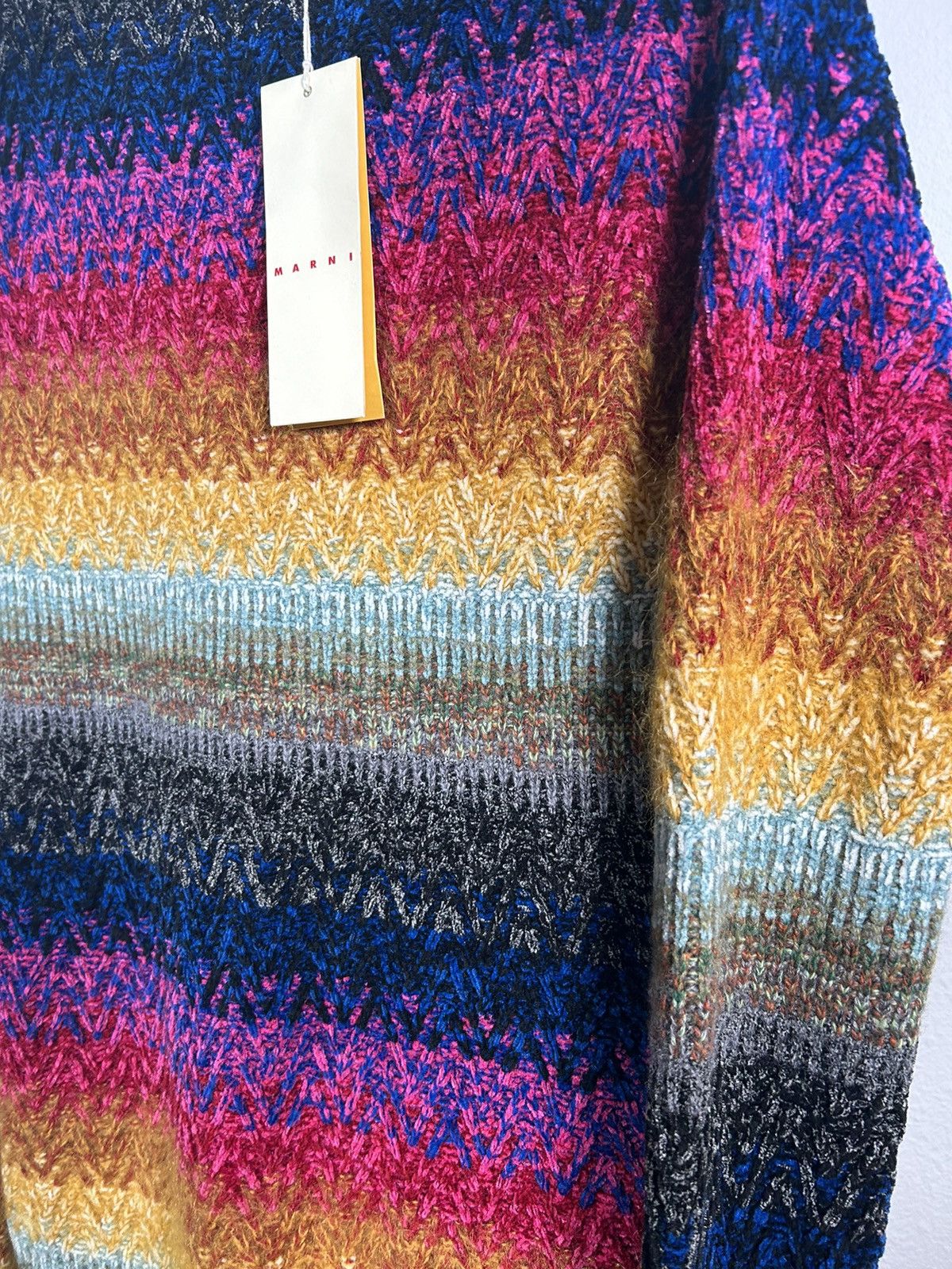 FW22 Rainbow Multi Fuzzy Knit