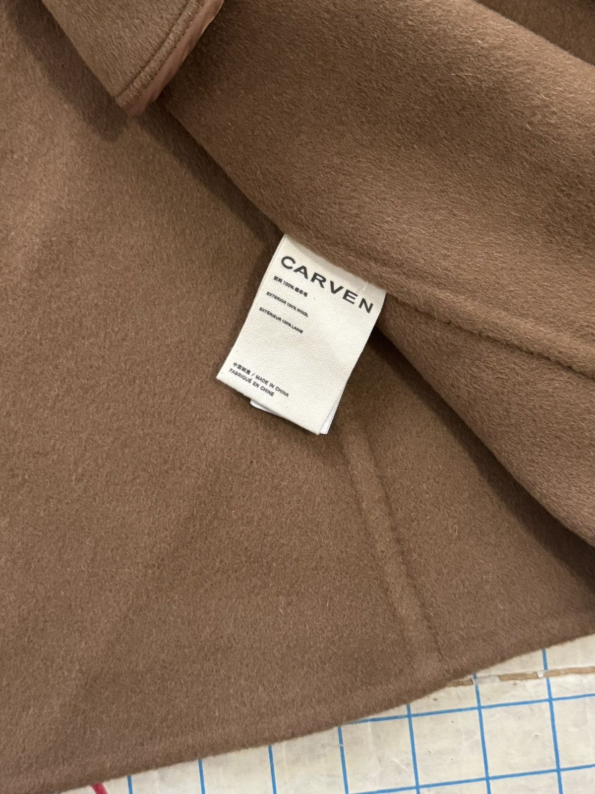 Carven × Designer Carven Women’s Wool Long Coat Brown Size 38 Size S / US 4 / IT 40 - 8 Thumbnail