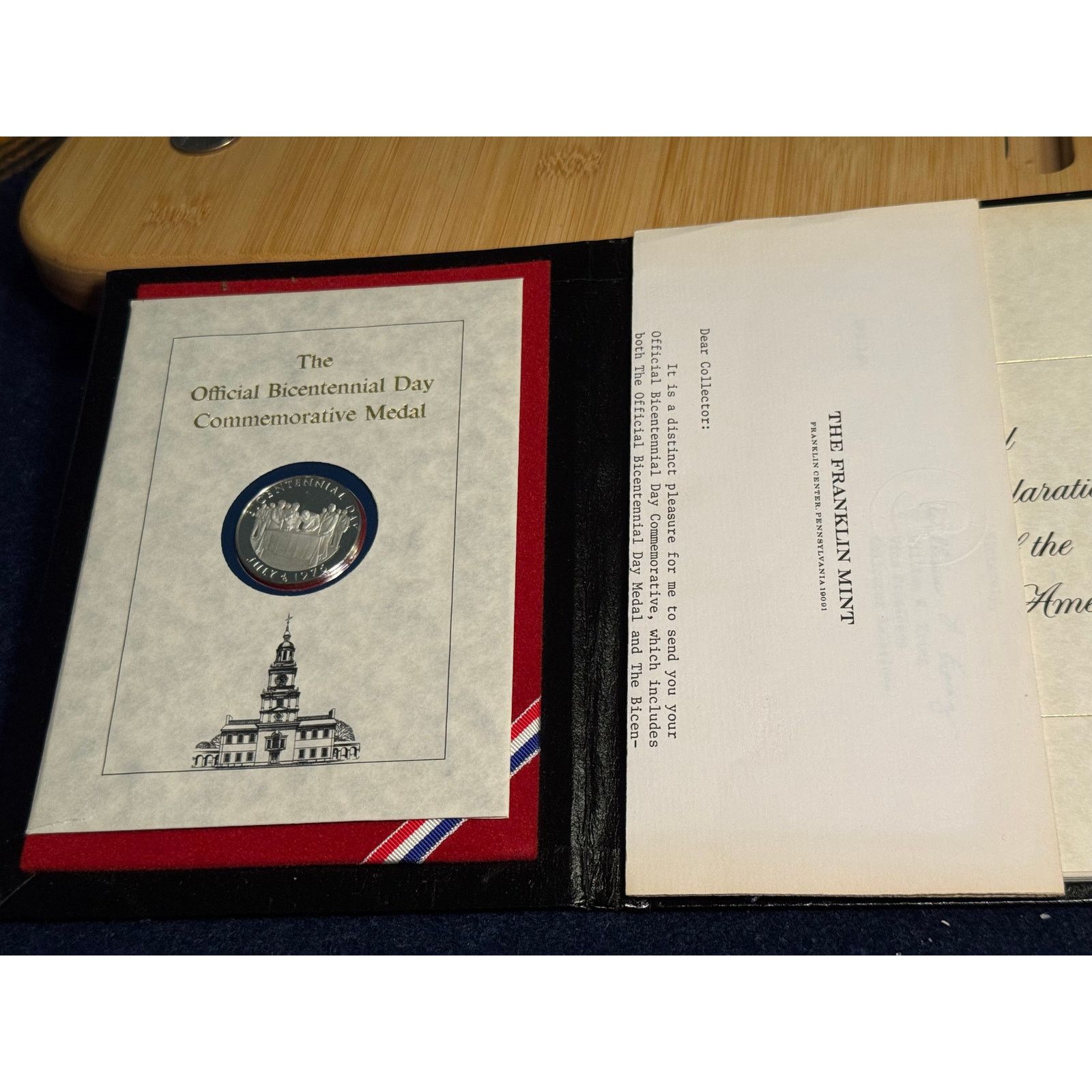 Other Official Bicentennial Day Commemorative Medal Size ONE SIZE - 3 Thumbnail