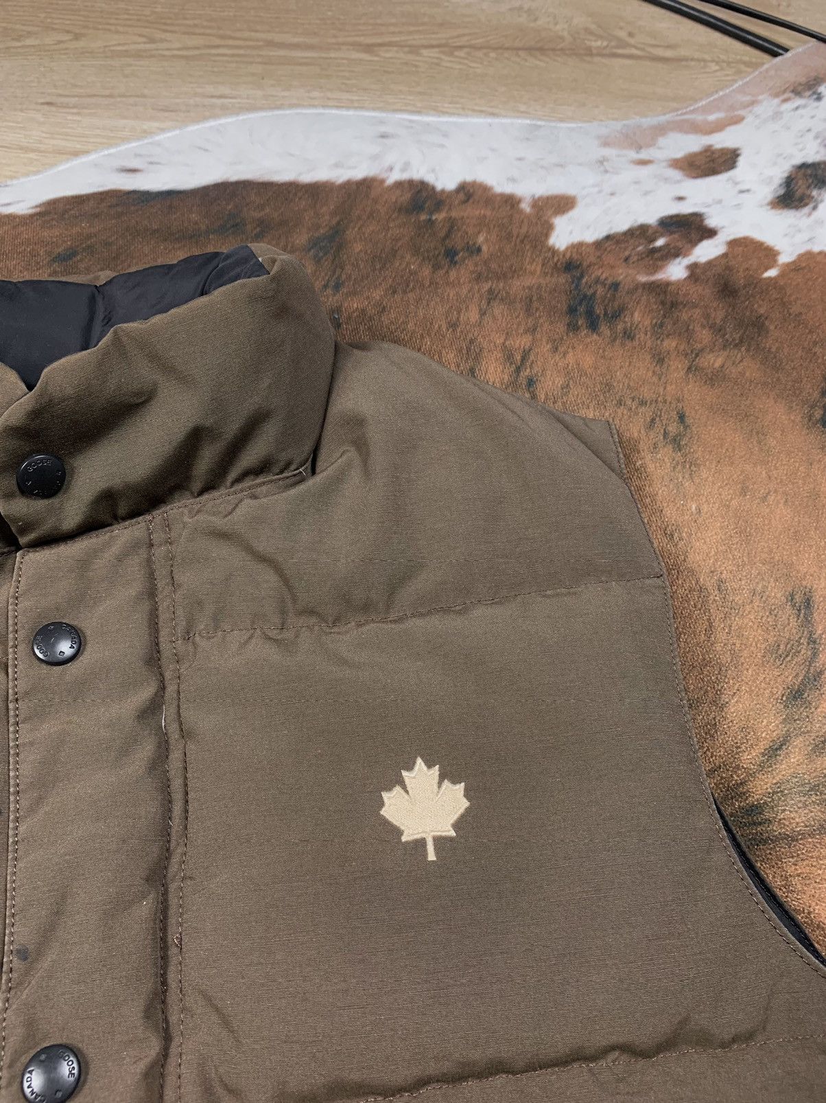 Canada Goose × Vintage Vintage Canada Goose Brown Down Puffer Vest Size US S / EU 44-46 / 1 - 6 Thumbnail