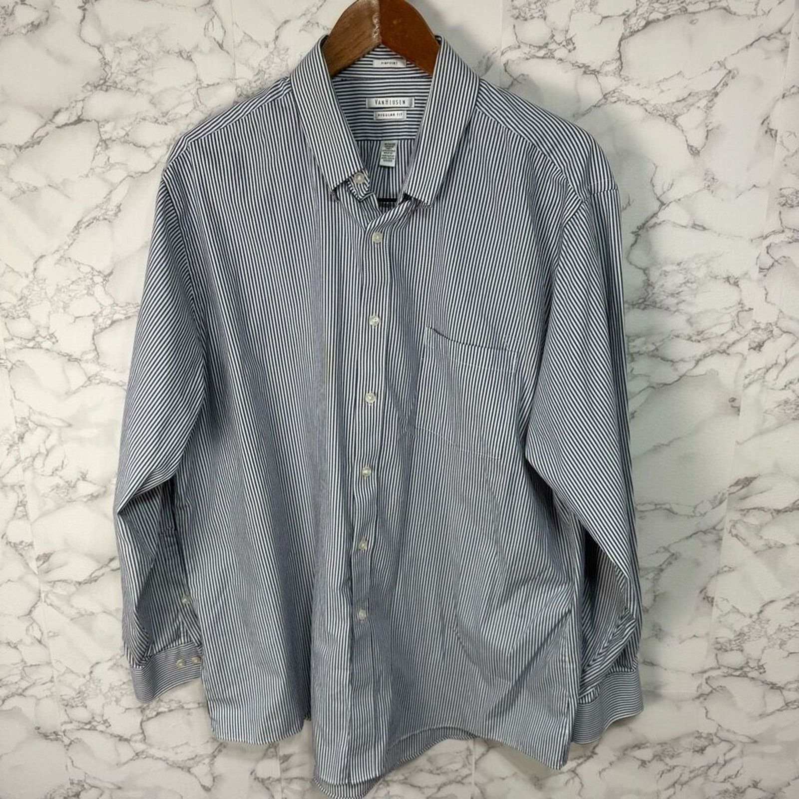Van Heusen Van Heusen Men’s Shirt sz 18 34/35 #F918 Size US XXL / EU 58 / 5 - 2 Thumbnail
