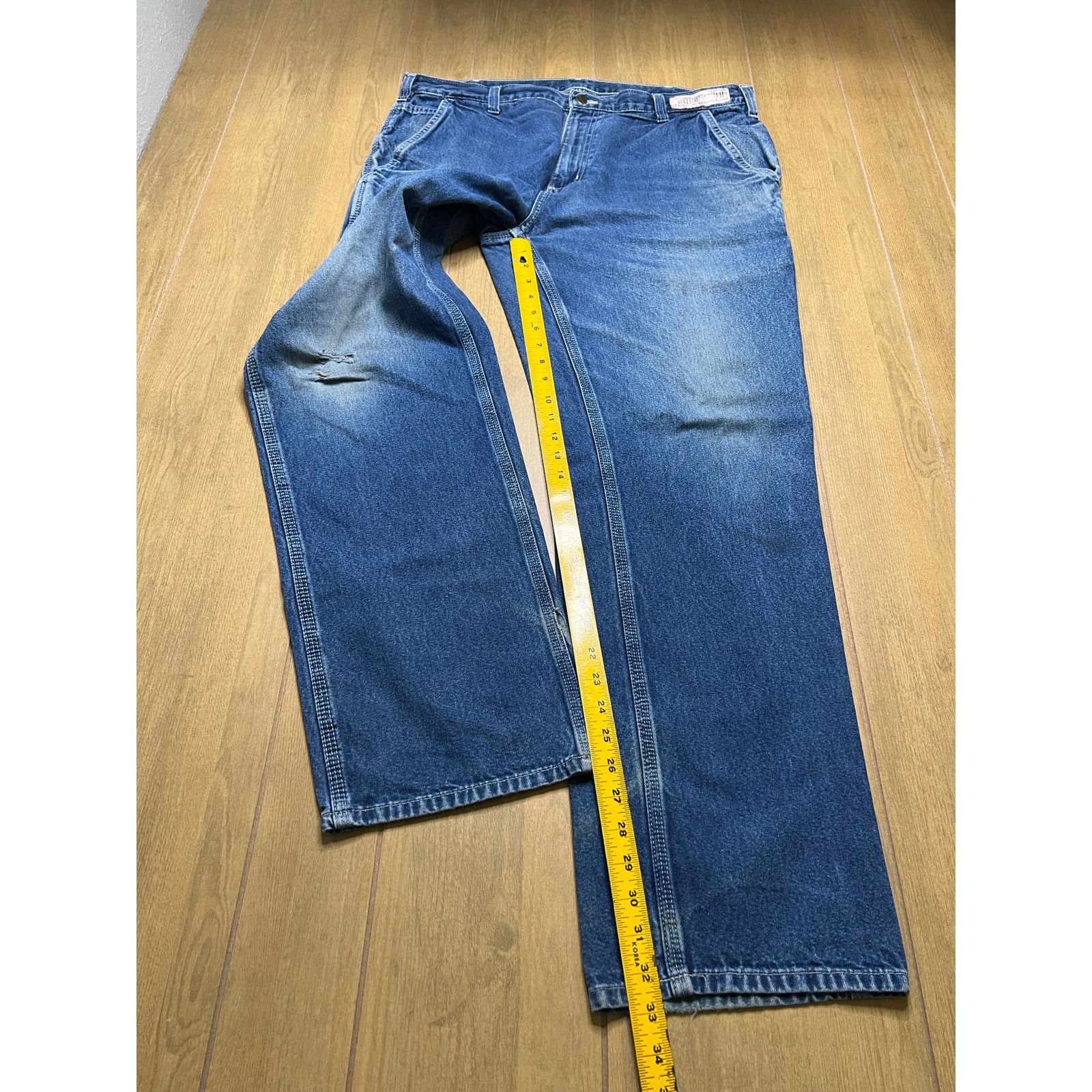 Carhartt Vintage Carhartt Jeans Mens 38x34 Carpenter Dungaree Distres Size US 38 / EU 54 - 7 Thumbnail