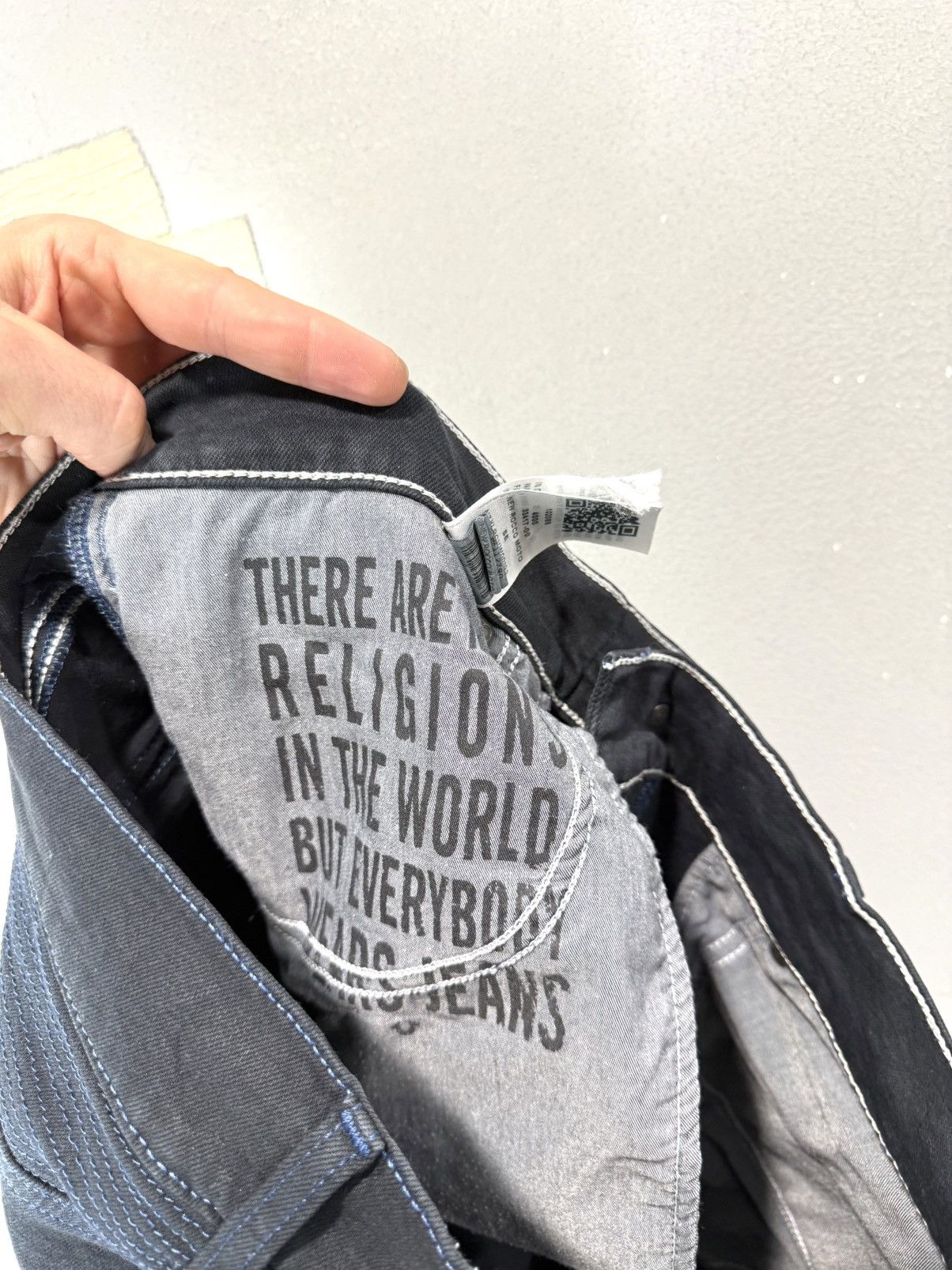 True Religion True Religion Biker Denim Pants Jeans Hype Streetwear Size US 34 / EU 50 - 11 Thumbnail