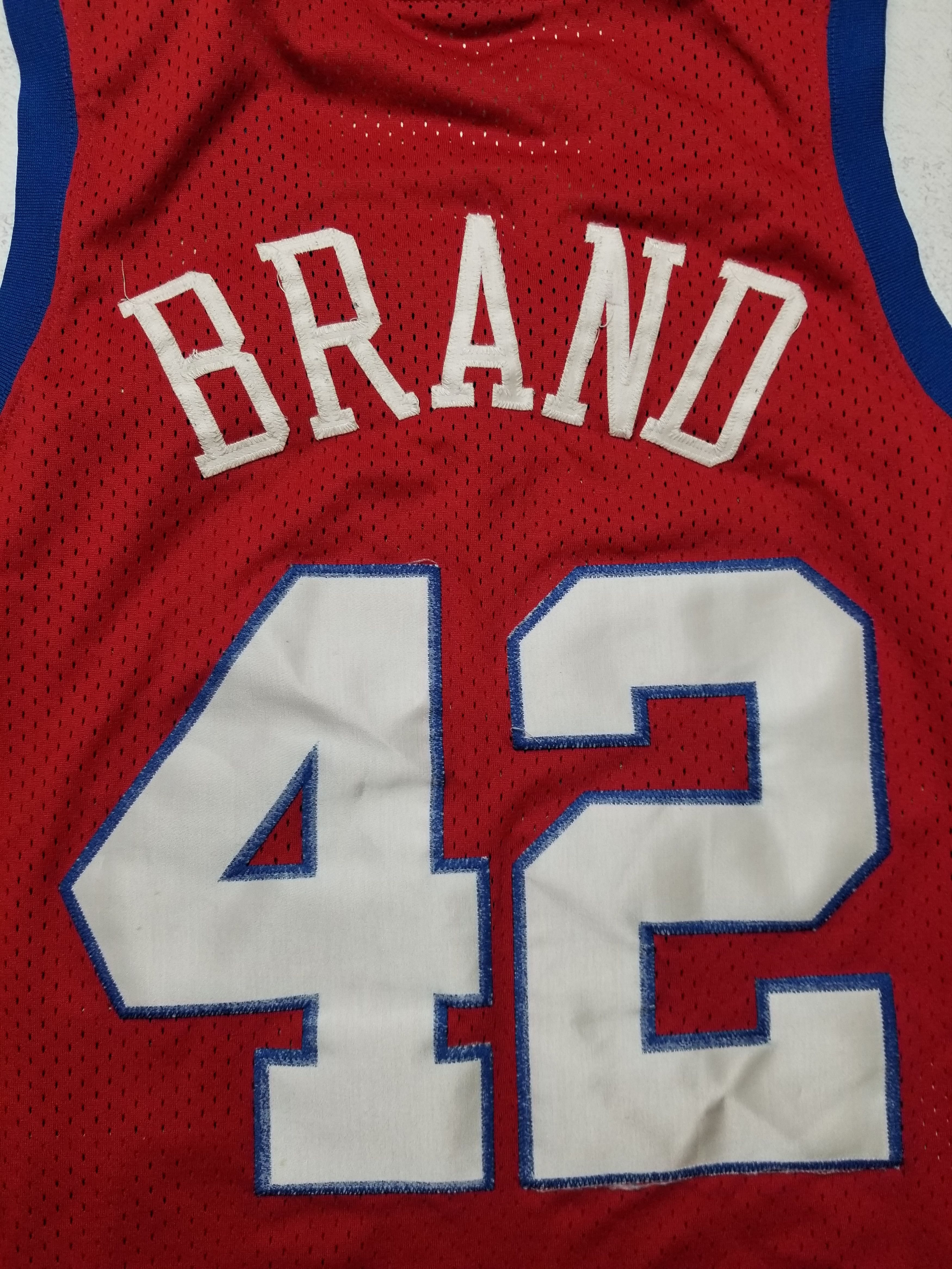 Nike VTG Elton Brand Los Angeles Clippers #42 Red and Blue Jersey Size US S / EU 44-46 / 1 - 4 Thumbnail