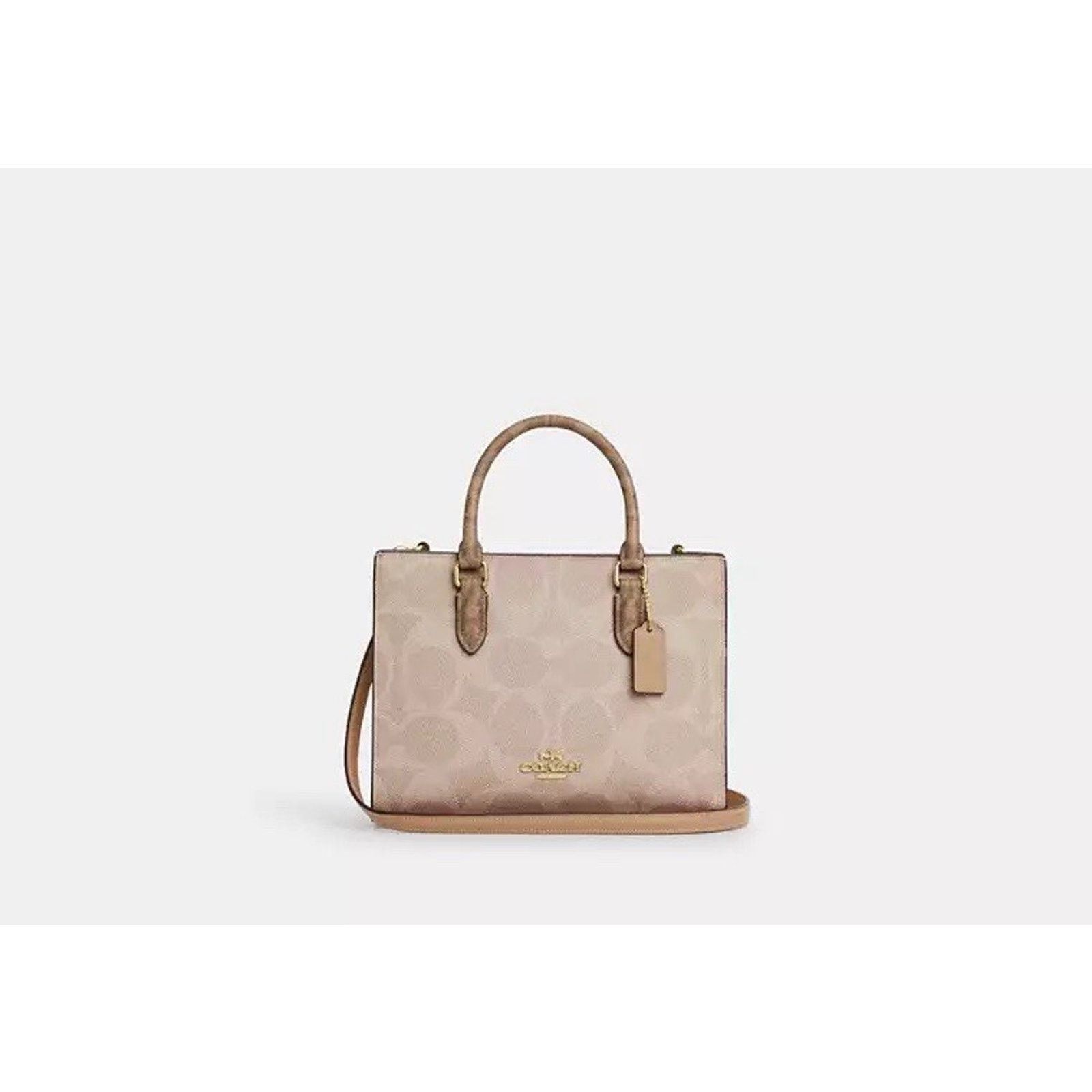 Coach NWT Coach Maggie Small Tote Bag Signature Canvas CY676 Size ONE SIZE - 4 Thumbnail