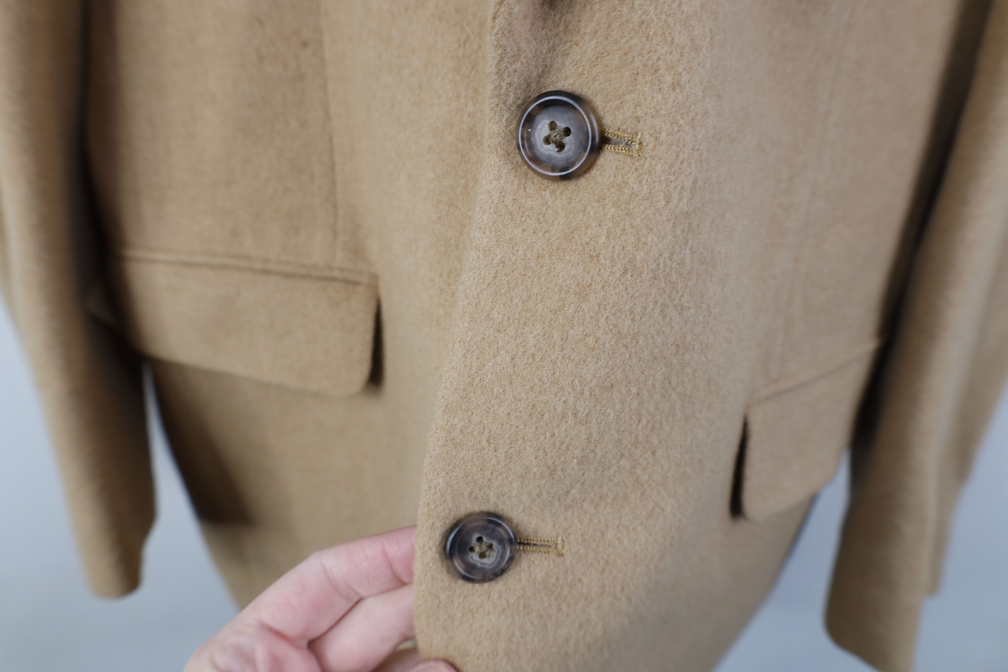 Jos. A. Bank Jos A Bank Camel Hair Suit Coat Blazer Jacket Beige Brown Size US XXL / EU 58 / 5 - 8 Thumbnail