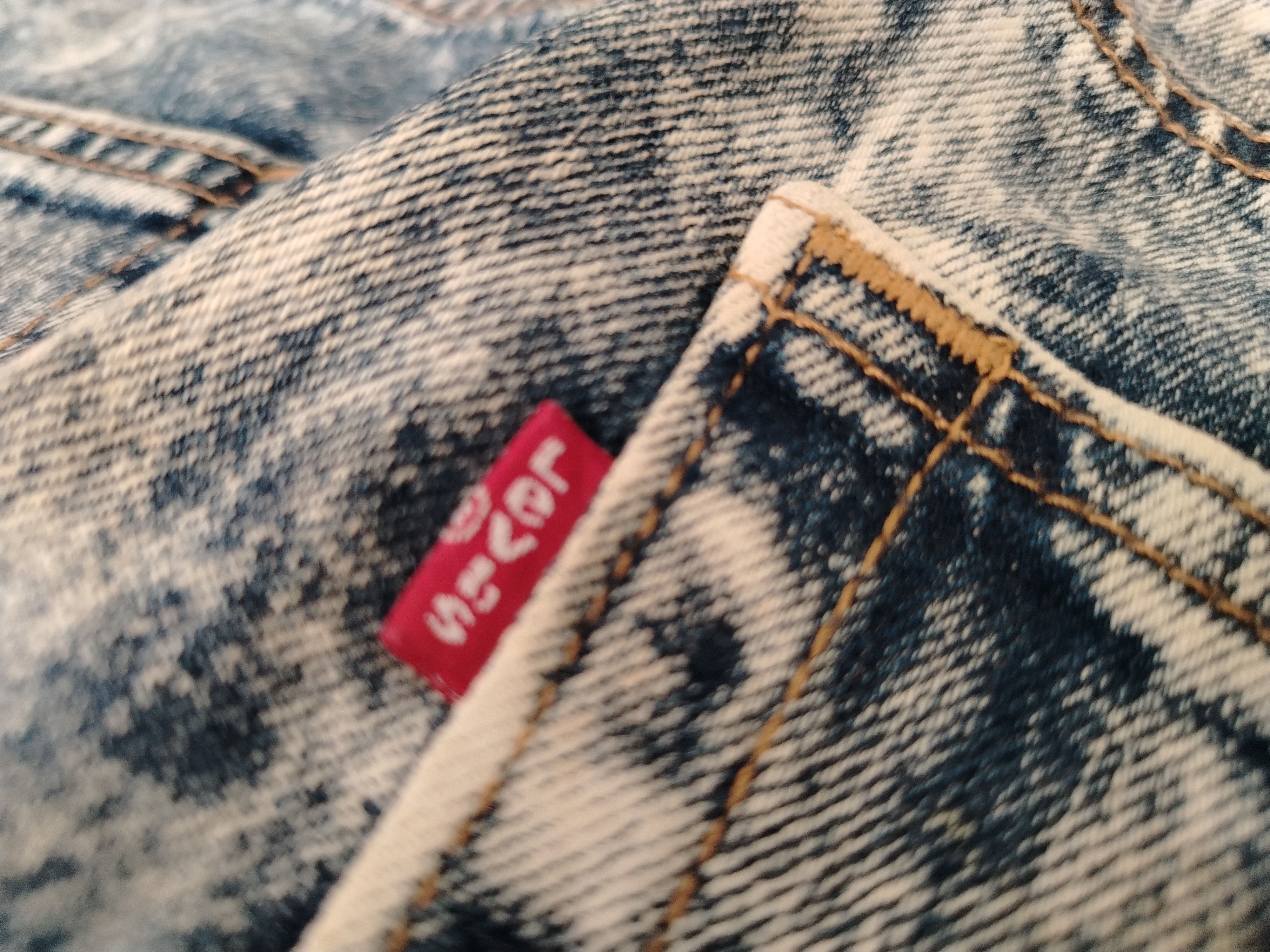 Levi's × Vintage Levis 512 Taper Jeans Acid Wash Vintage Size US 33 - 22 Thumbnail