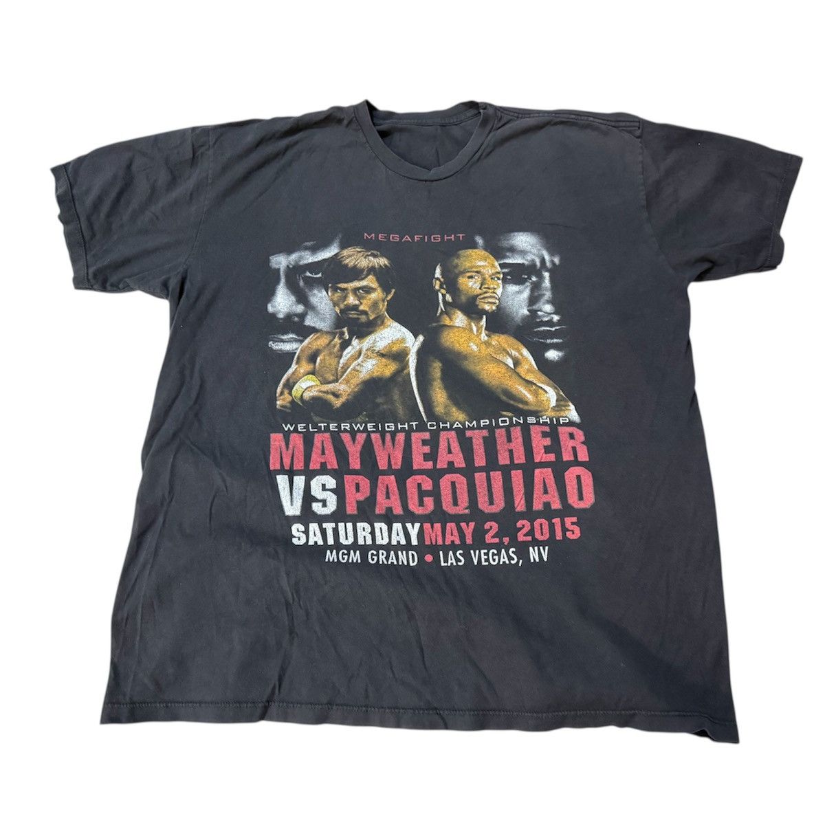 Vintage Mayweather vs Pacquiao 1 Boxing T Shirt Size US L / EU 52-54 / 3 - 1 Thumbnail