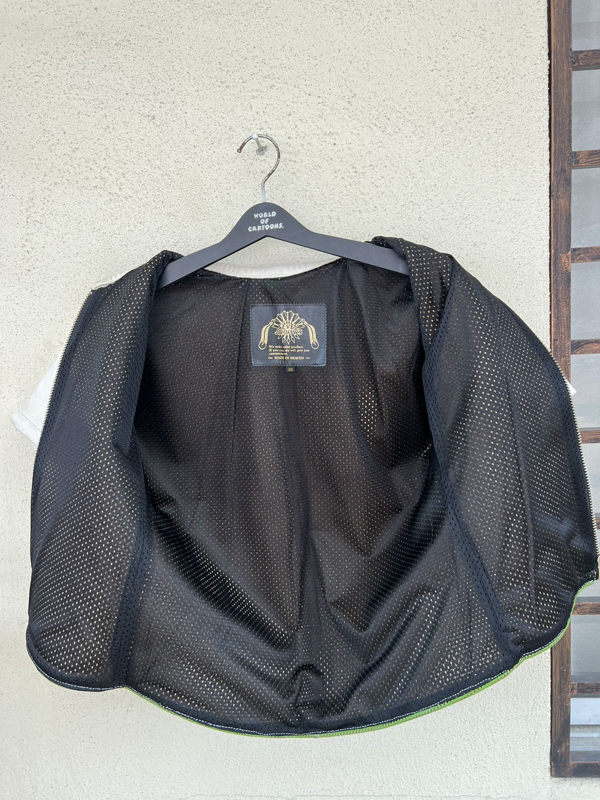 Freewheelers × Jelado × The Flat Head Seven Arrows Japan Mesh Leather Biker Shirt Size US M / EU 48-50 / 2 - 15 Thumbnail